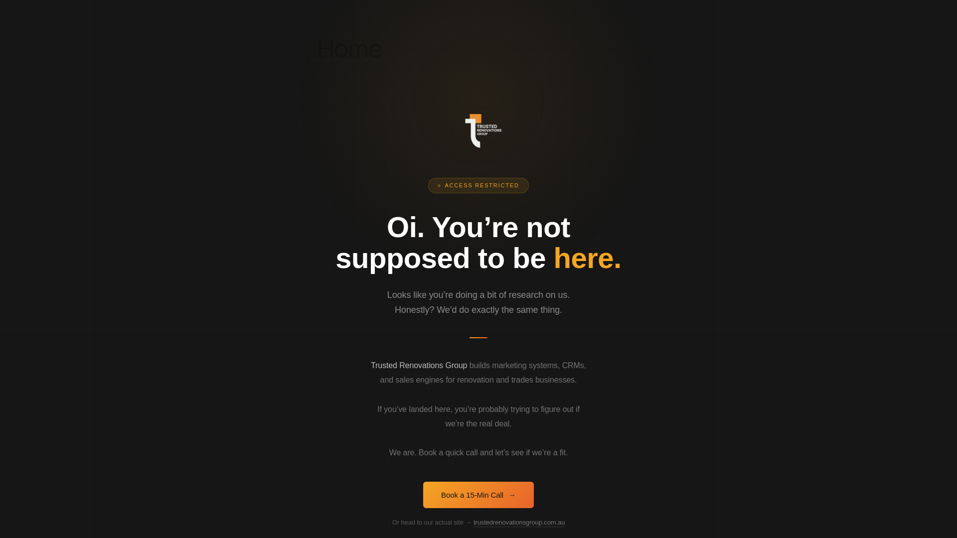 website screenshot of https://trustedrenovations.com.au/