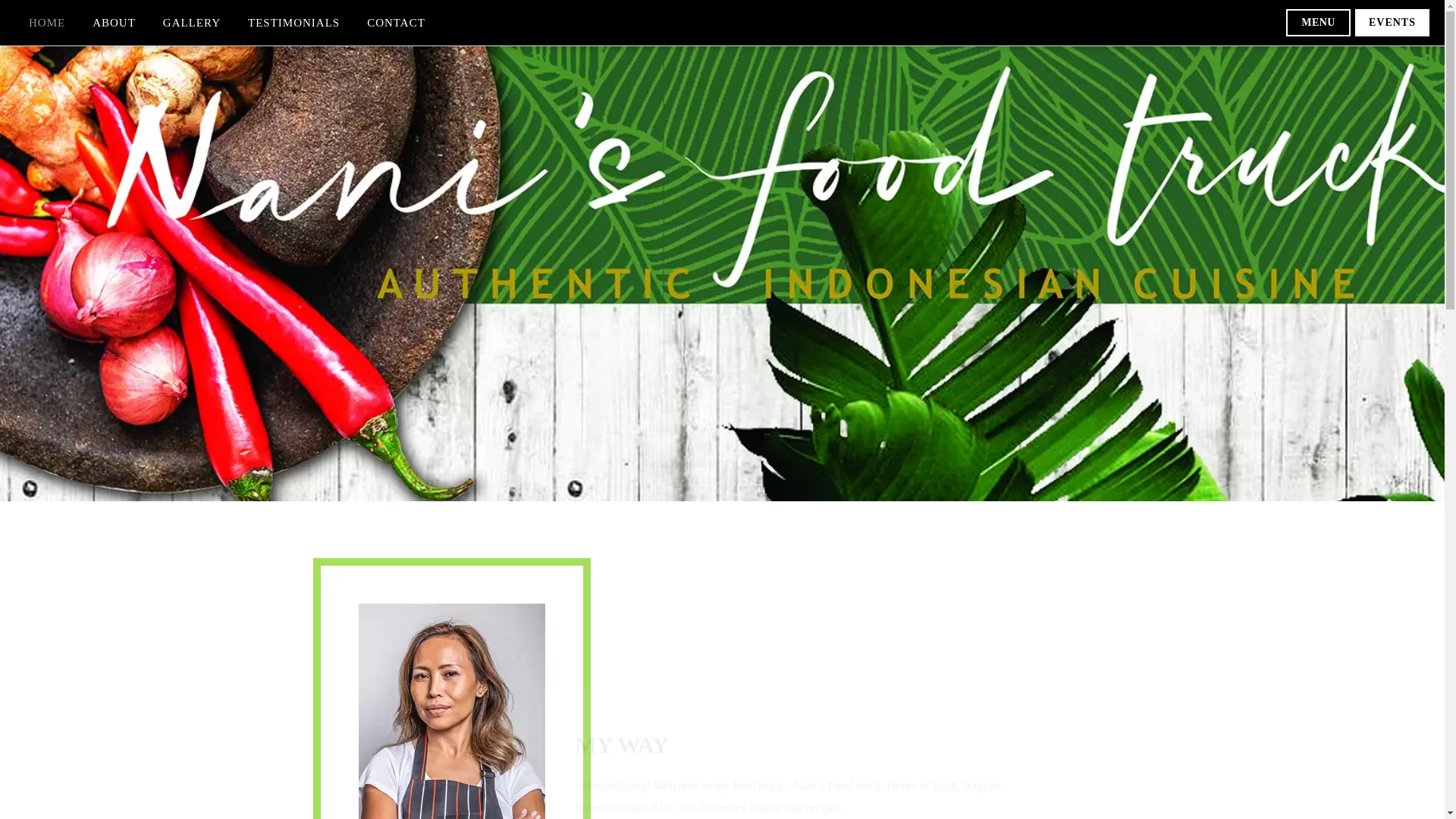 website screenshot of https://nanisfoodtruck.online/
