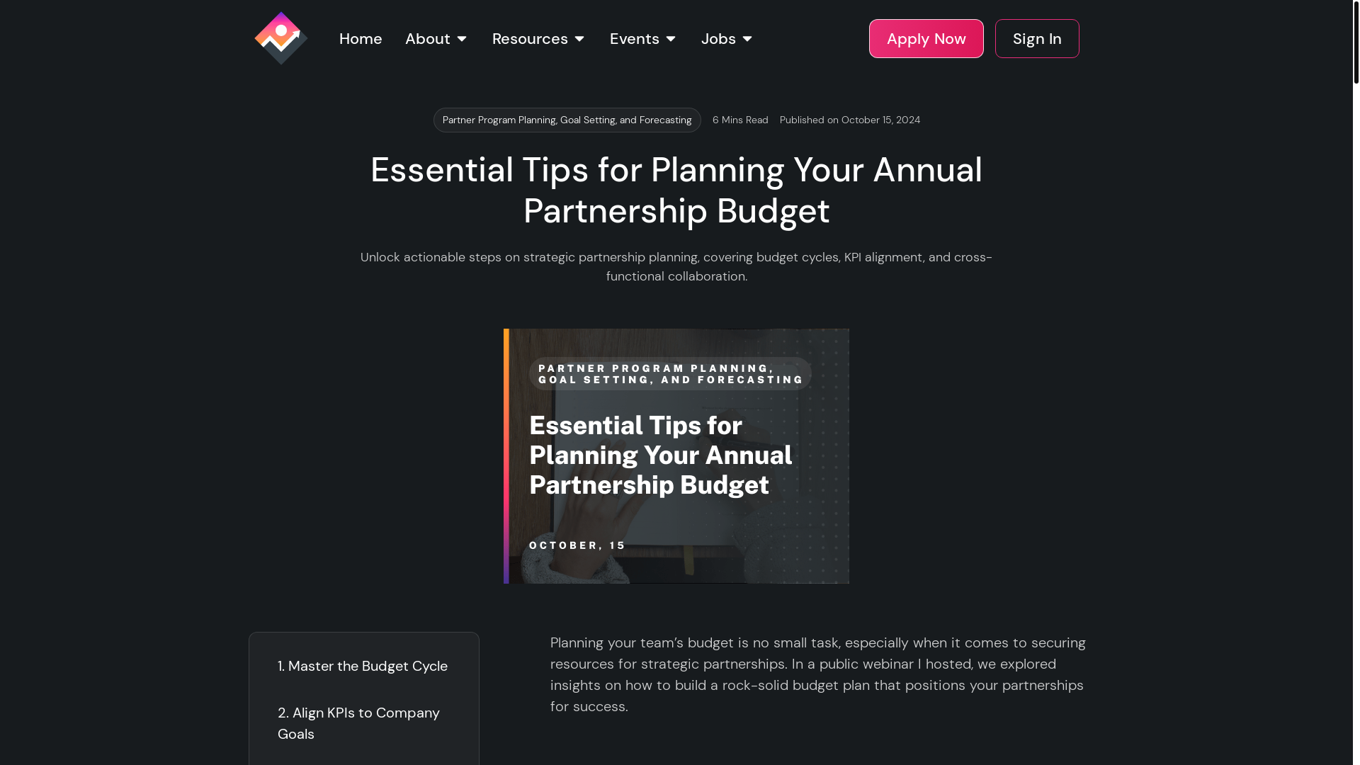 website screenshot of https://budgetforpartnermarketing.com/