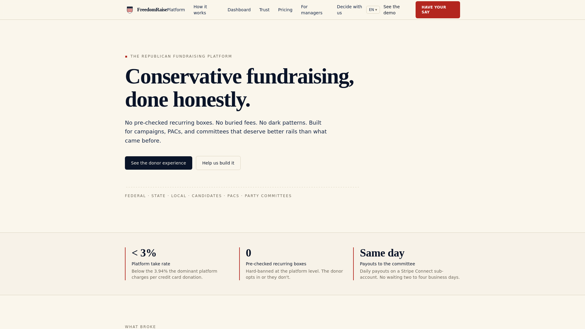 website screenshot of https://freedom-raise.com/