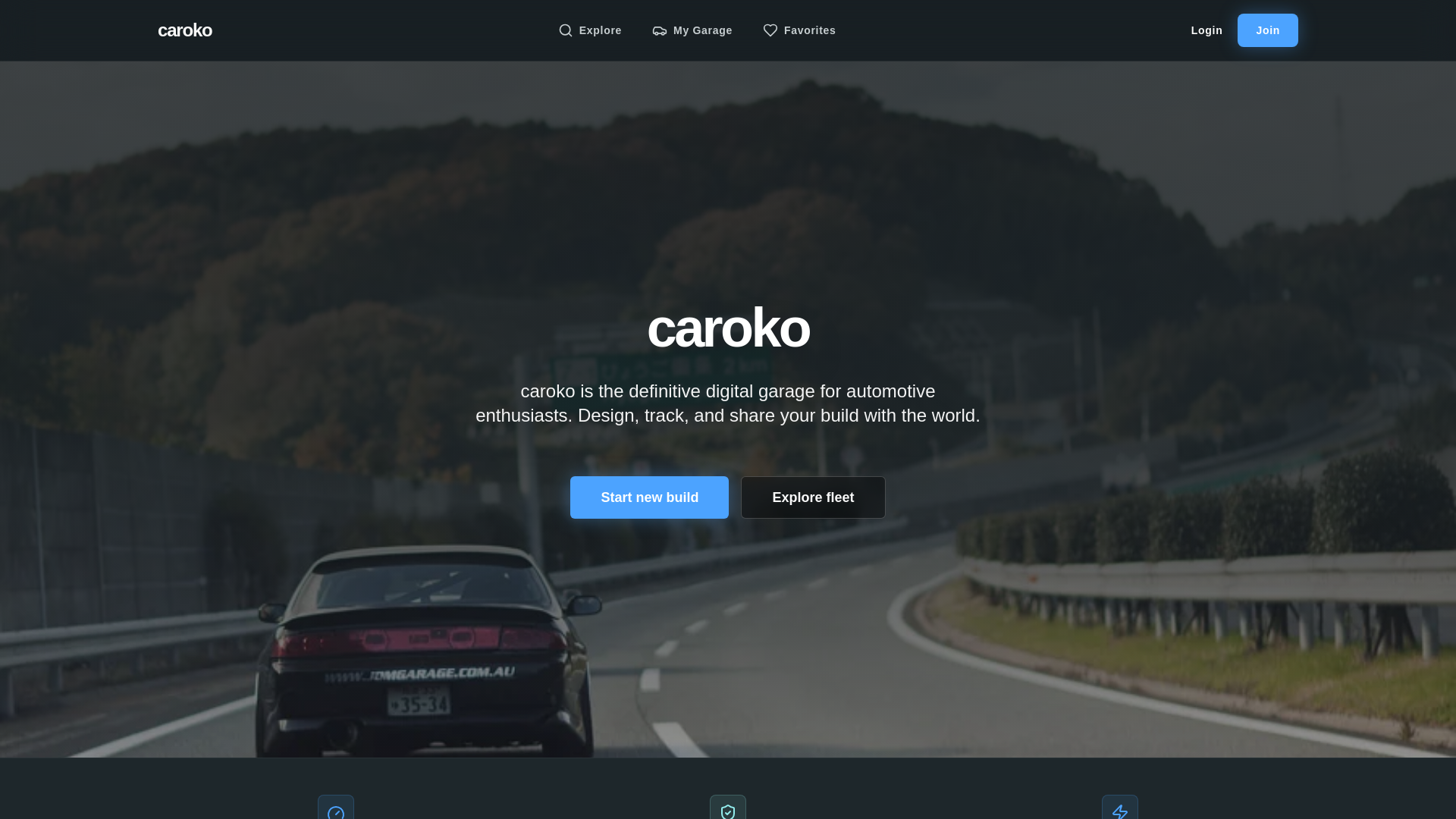 website screenshot of https://caroko.io/