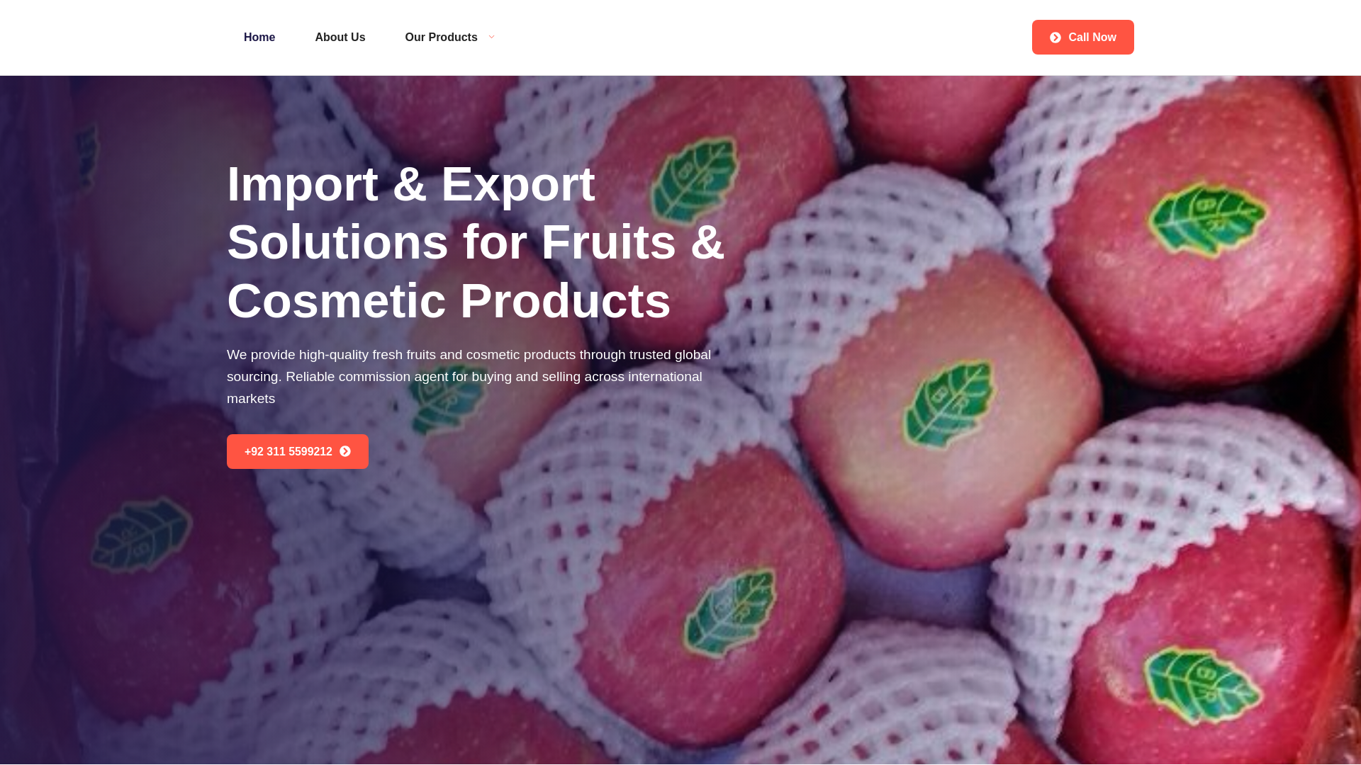website screenshot of https://emaarenterprises.pk/