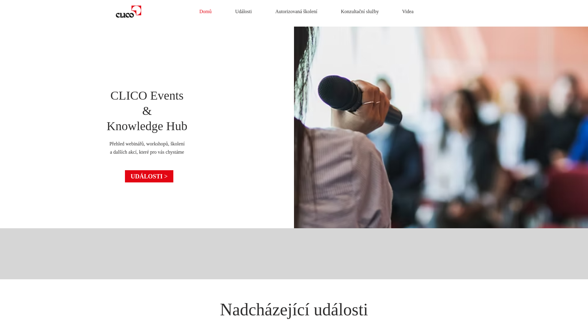 website screenshot of https://clico-czskhub.com/