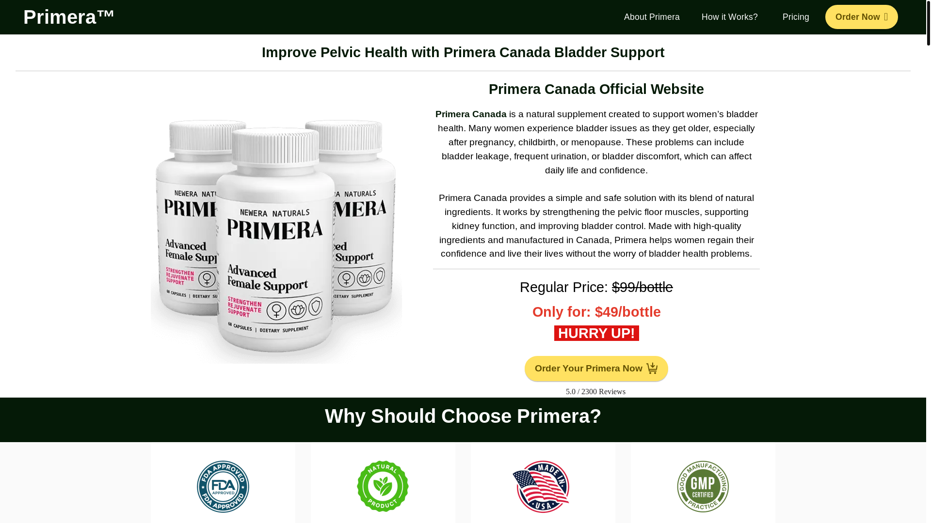 website screenshot of https://ca-primera.com/