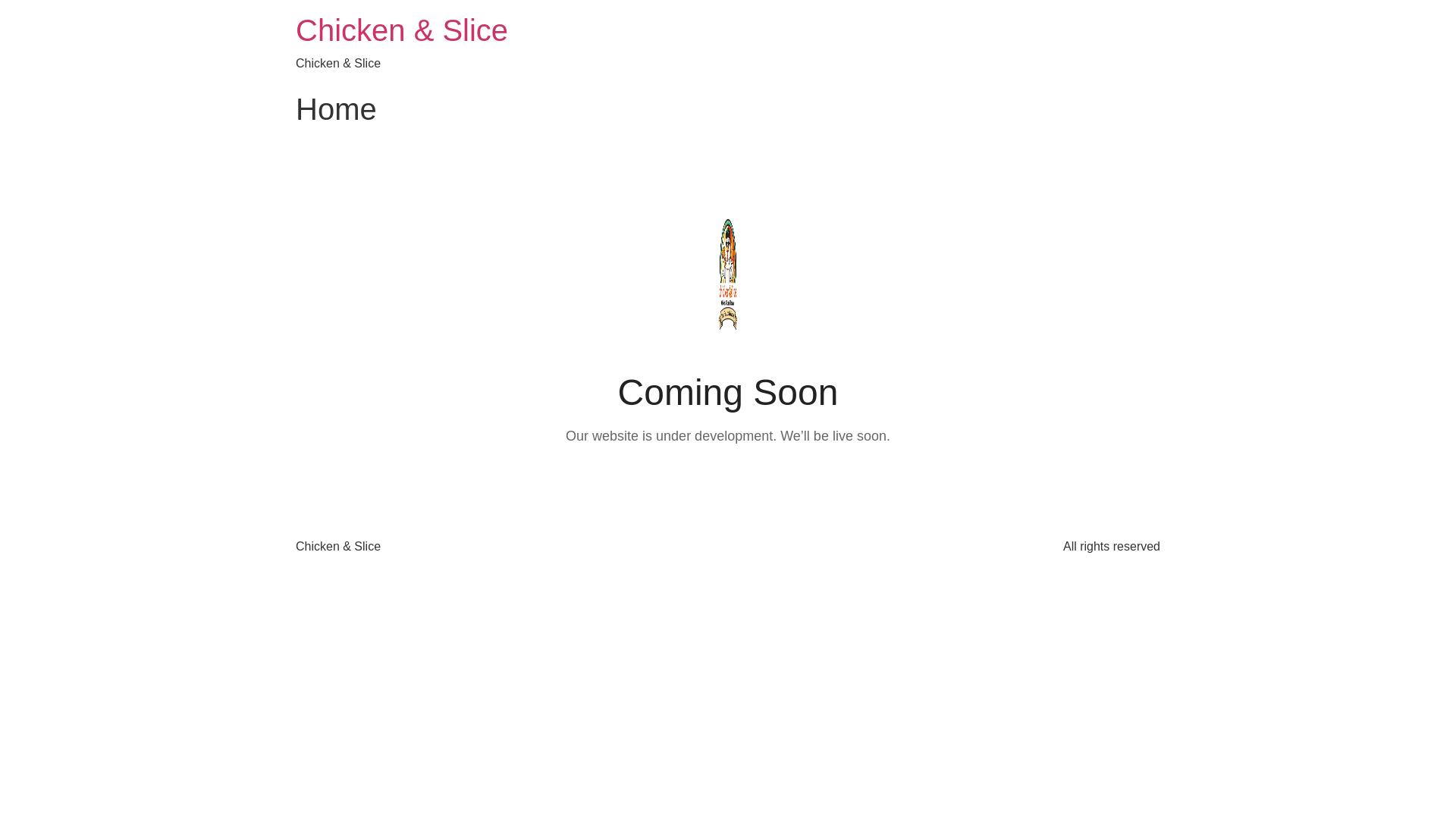 website screenshot of https://chickenandslice.co.uk/