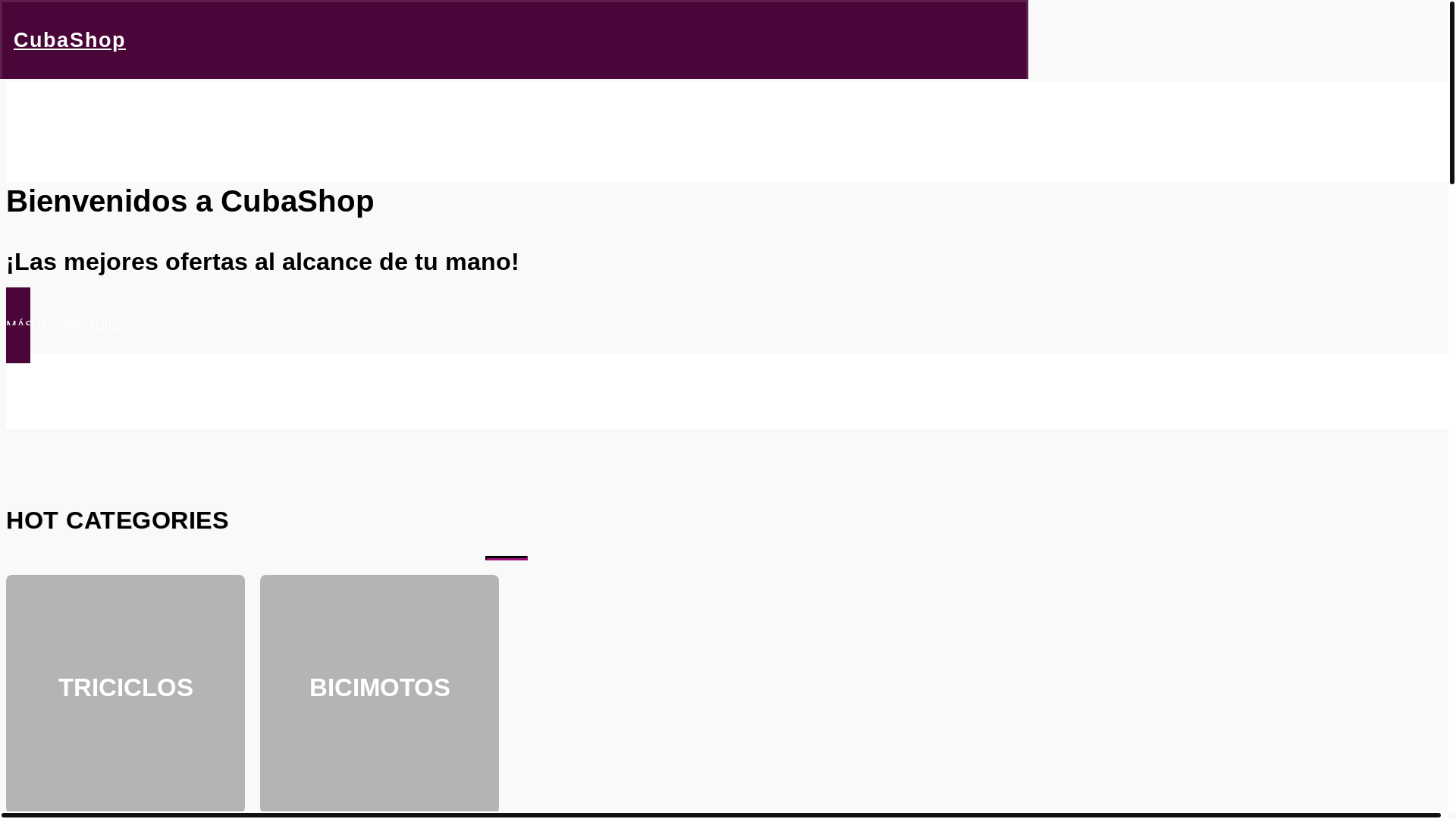 website screenshot of https://cubashop47.com/