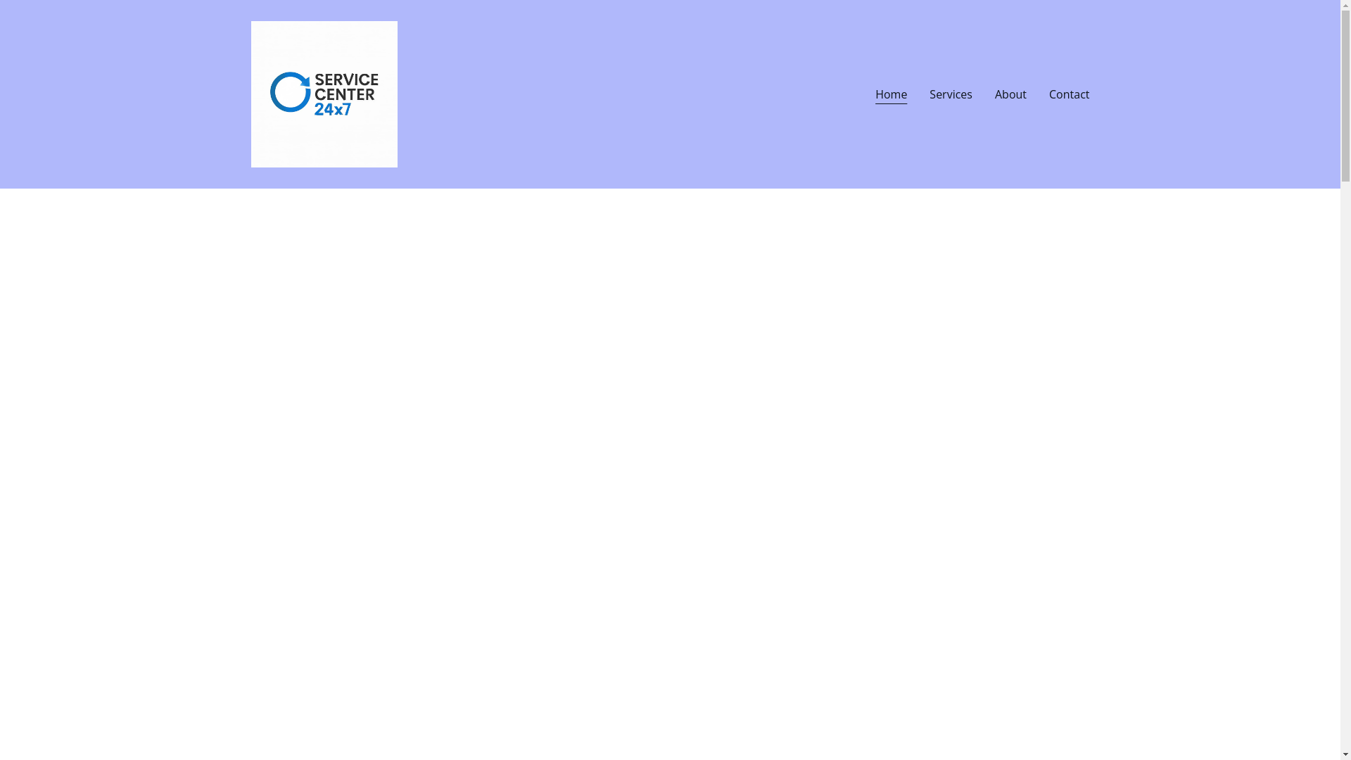 website screenshot of https://servicecenter-24x7.online/