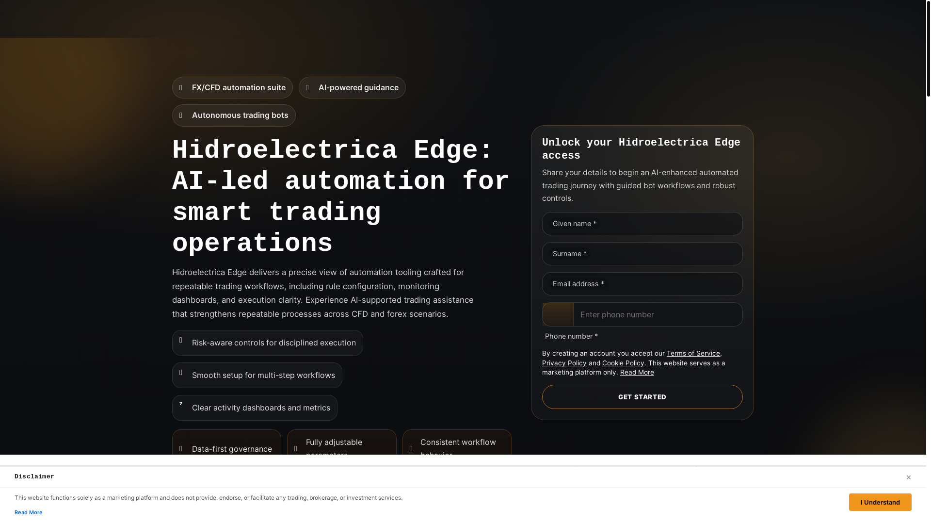website screenshot of https://hidroelectricaedgetech-site.pages.dev/