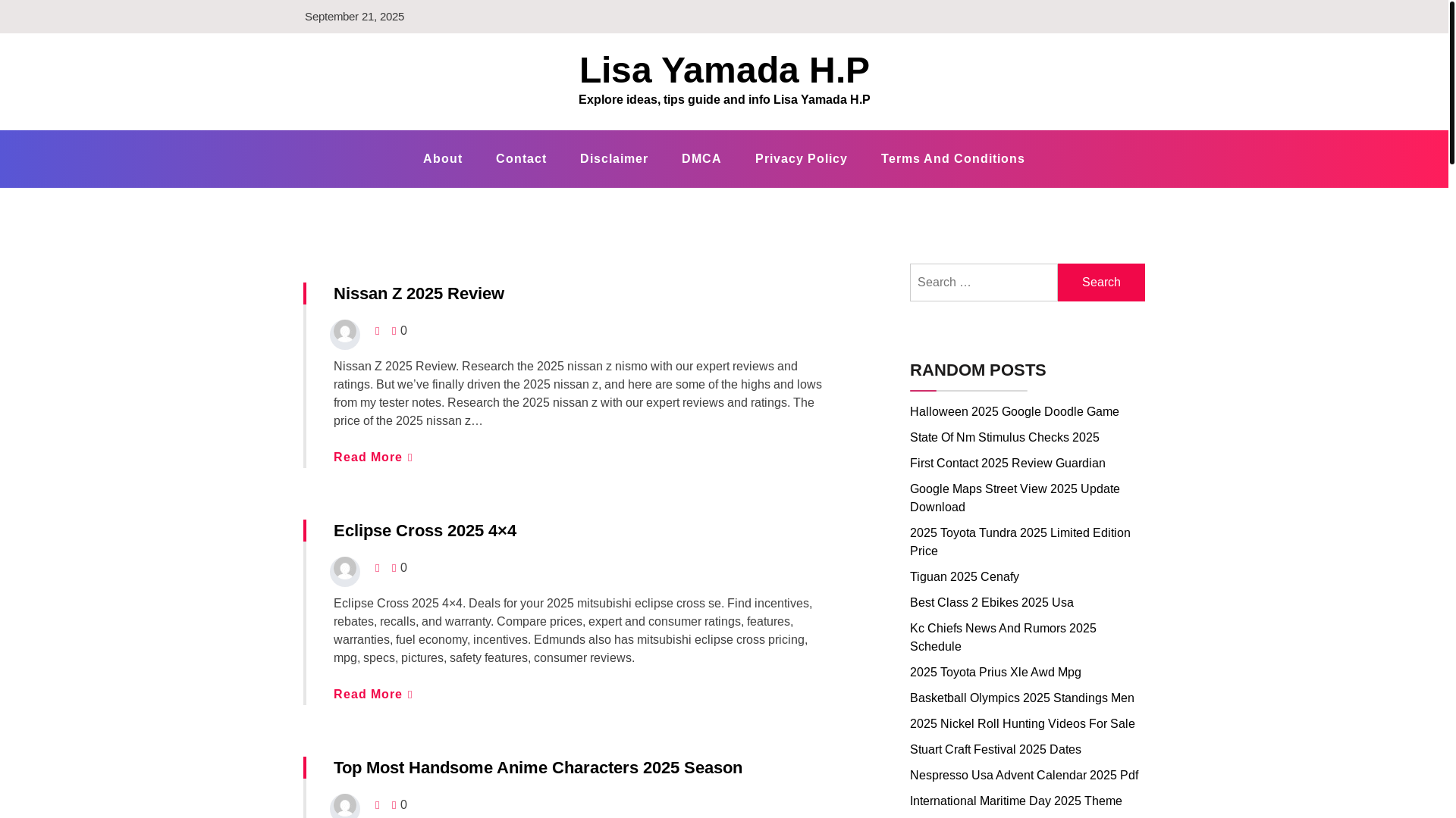 website screenshot of https://lisayamadahp.pages.dev/