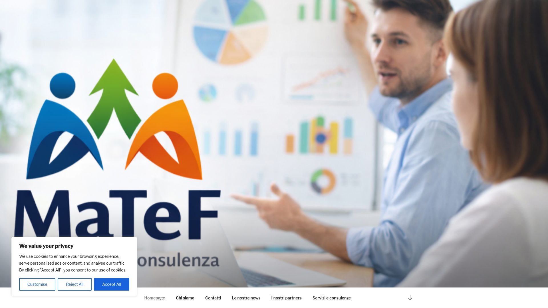 website screenshot of https://mateformazioneconsulenza.it