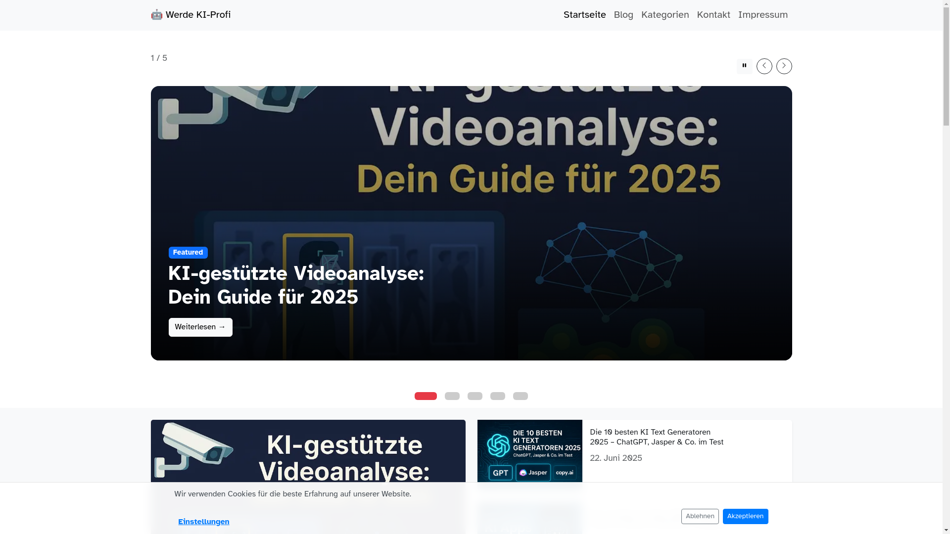 website screenshot of https://seo-kuenstliche-intelligenz.pages.dev/