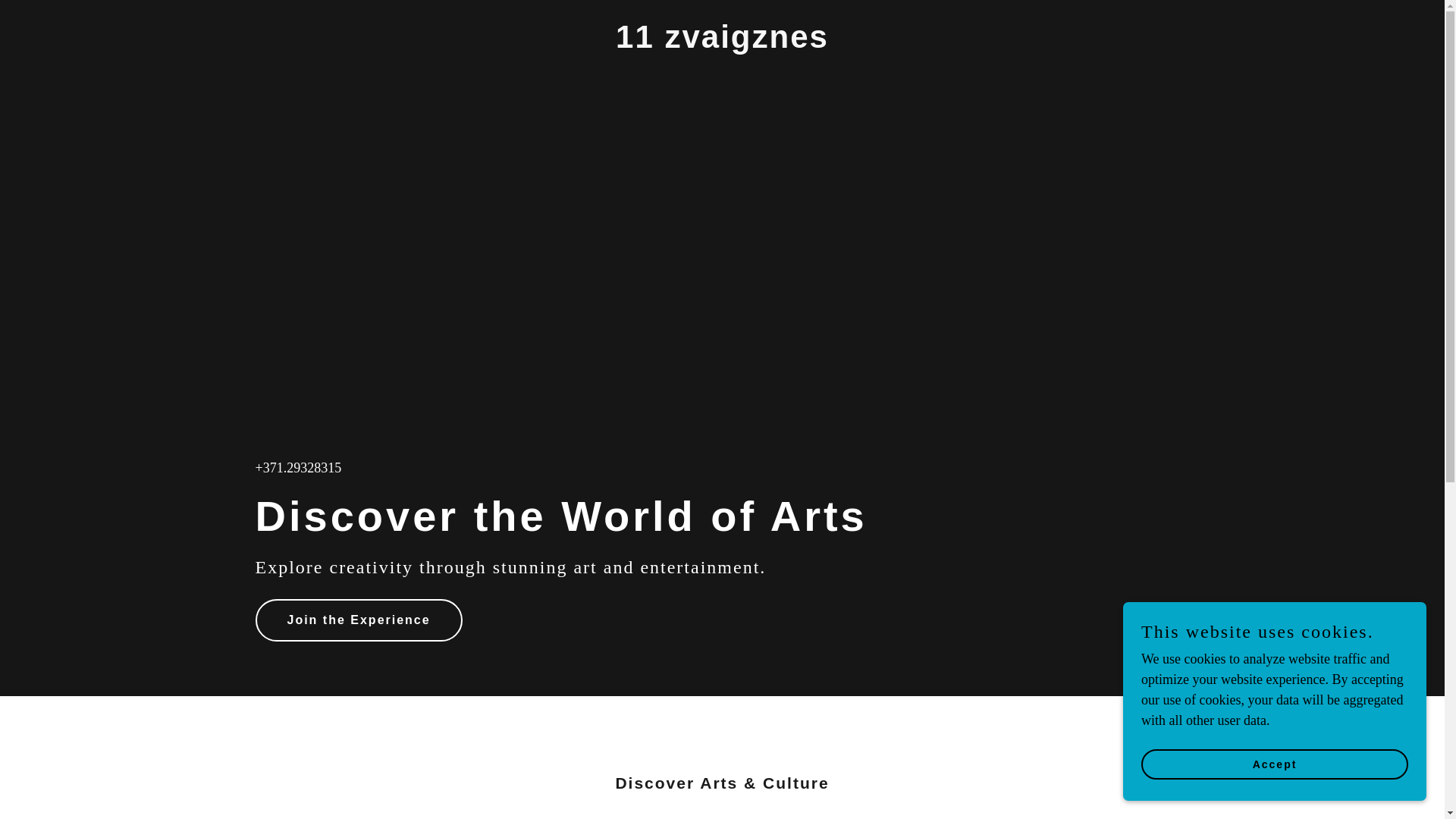 website screenshot of https://11zvaigznes.lv/