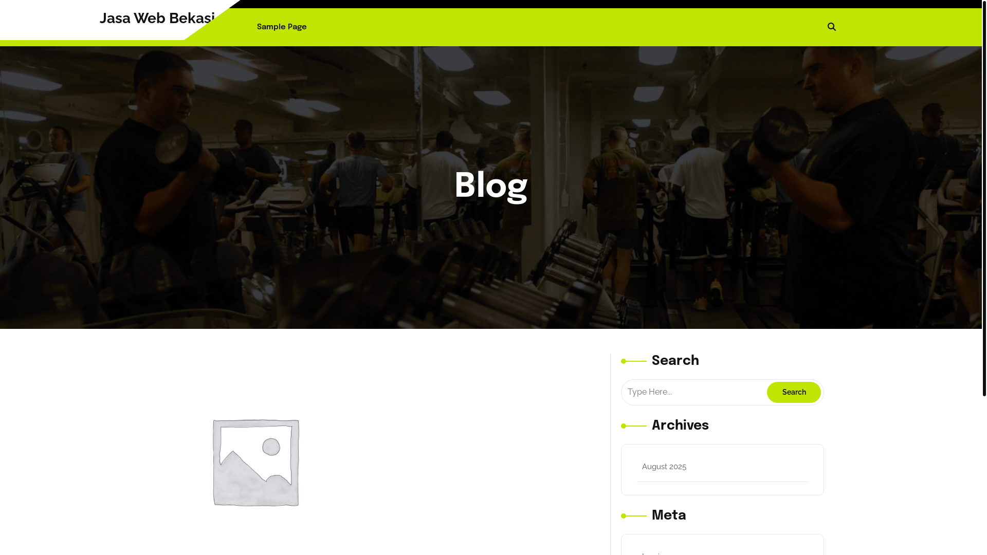 website screenshot of https://jasawebbekasi.co.id/