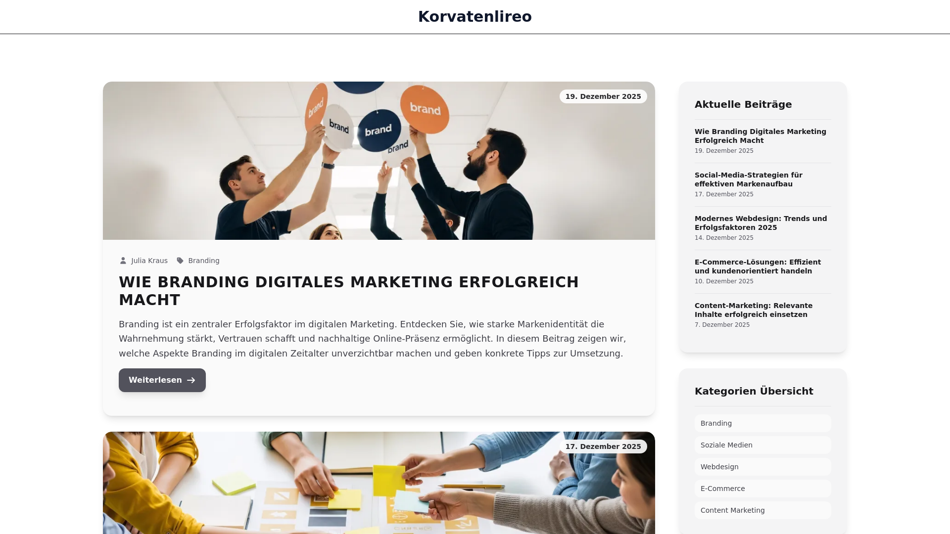 website screenshot of https://korvatenlireo.world