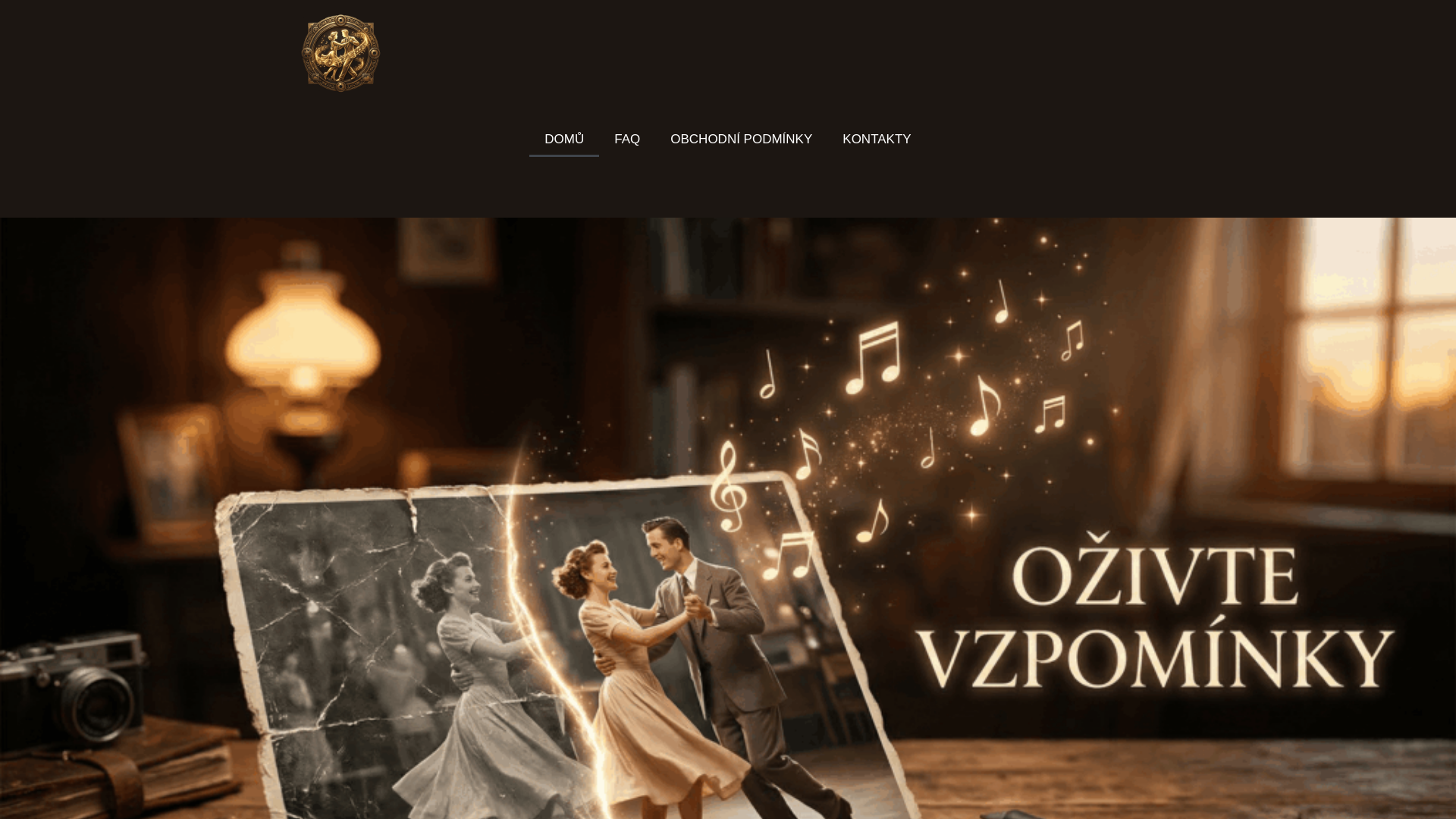 website screenshot of https://rodinnapamatka.cz/