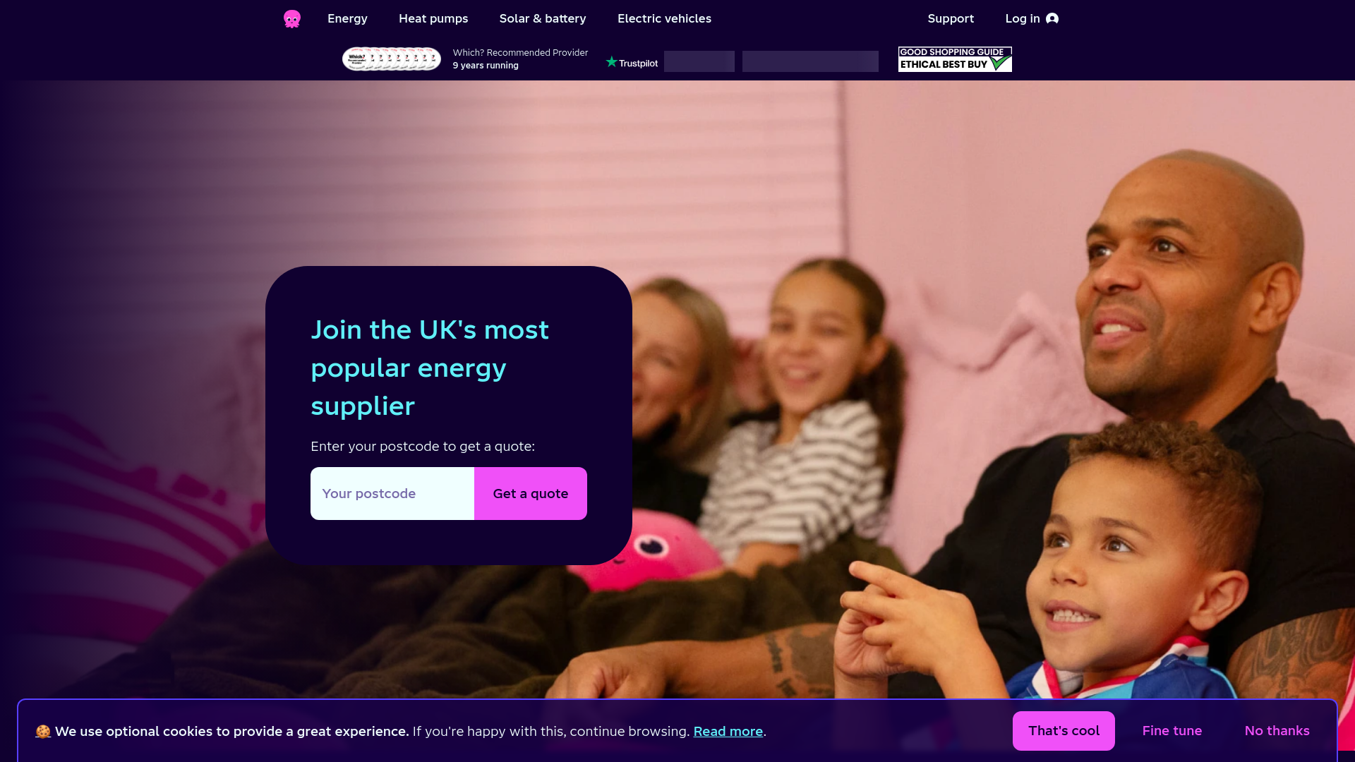 website screenshot of https://octopusenergy.fakturaloopia.com