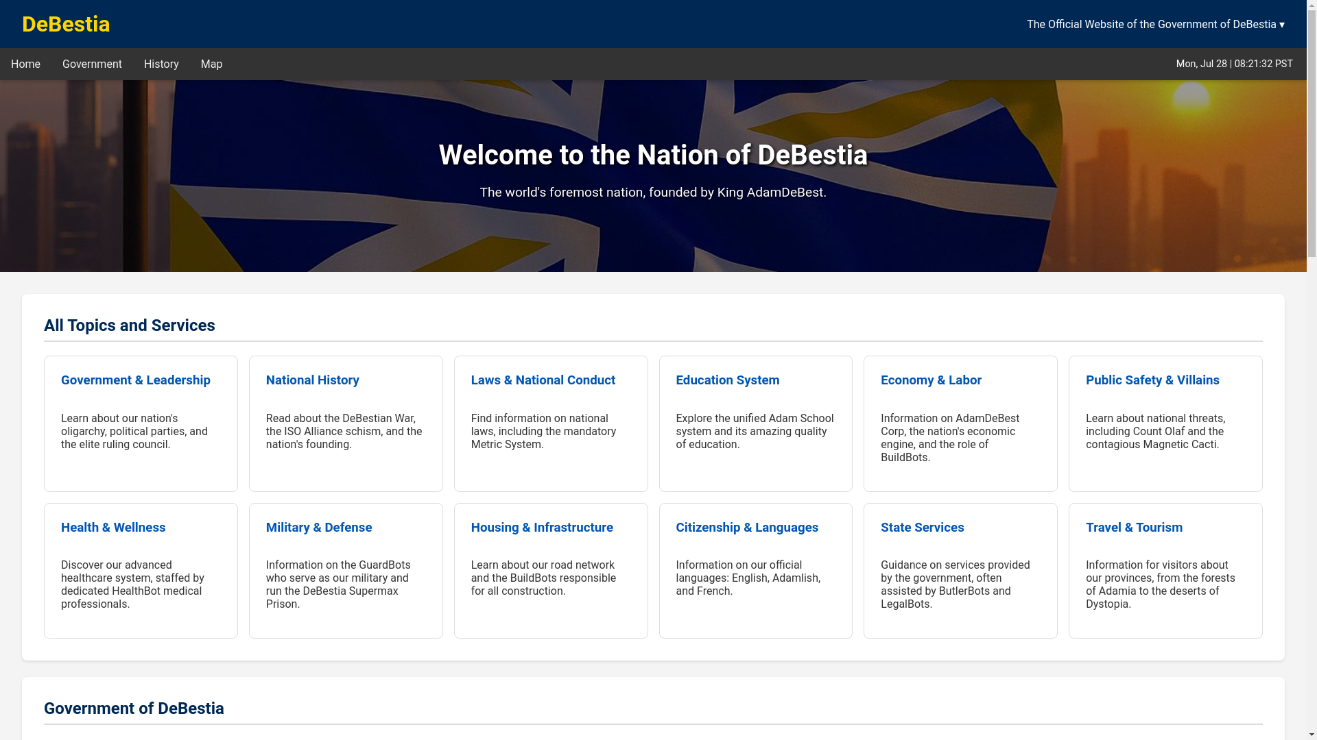 website screenshot of https://debestia-government.pages.dev/