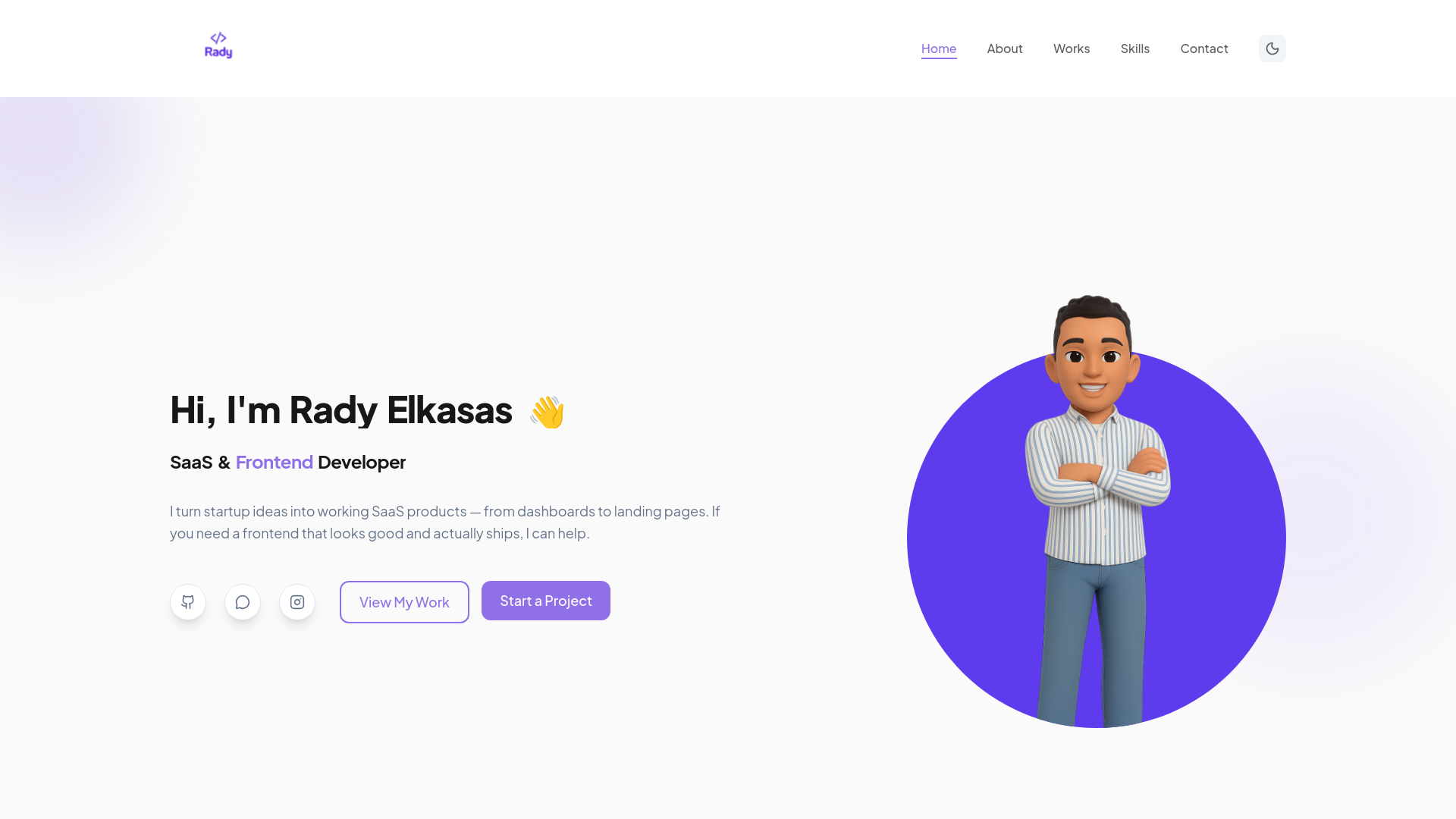 website screenshot of https://radyelkasas.com/