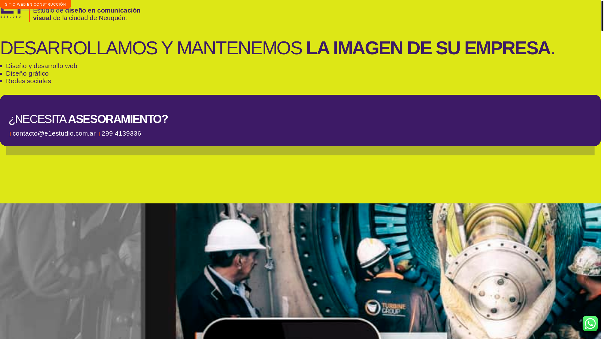 website screenshot of https://e1estudio.com.ar/