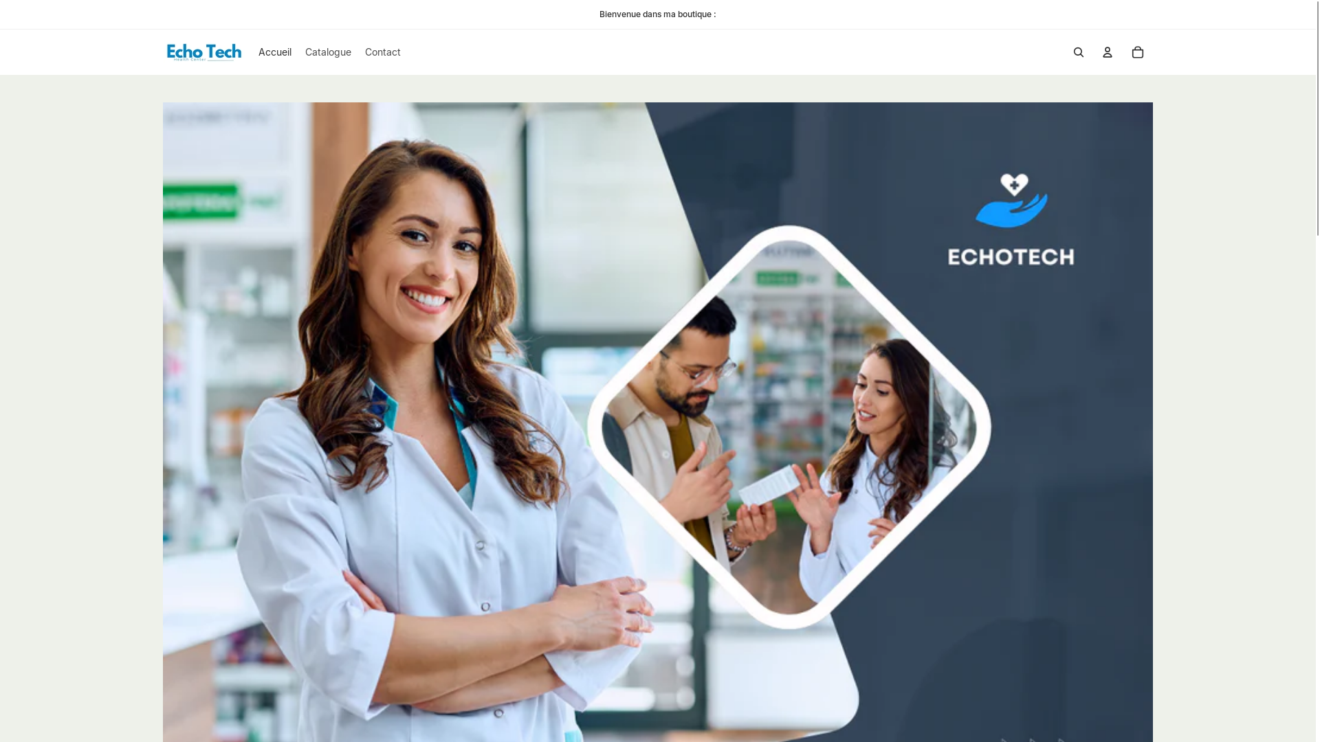 website screenshot of https://echotechmedical.com/