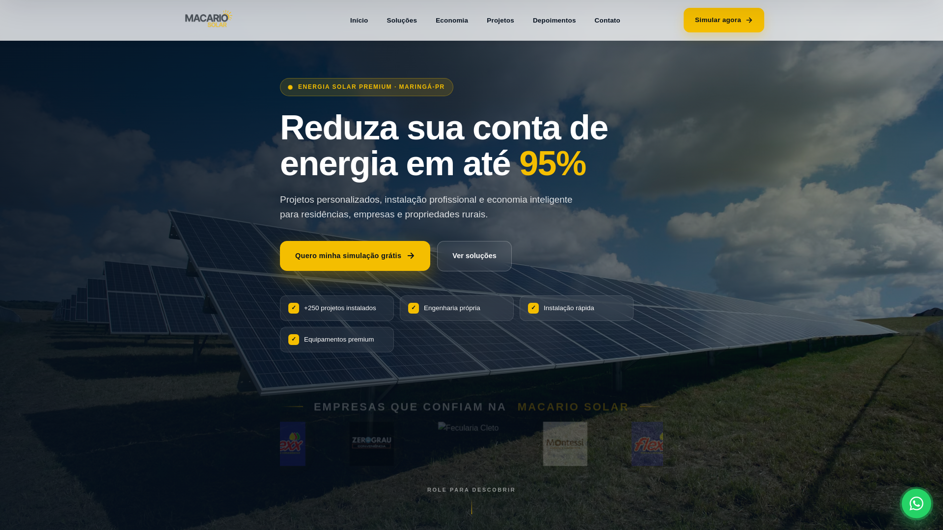 website screenshot of https://grupomacario.com.br/