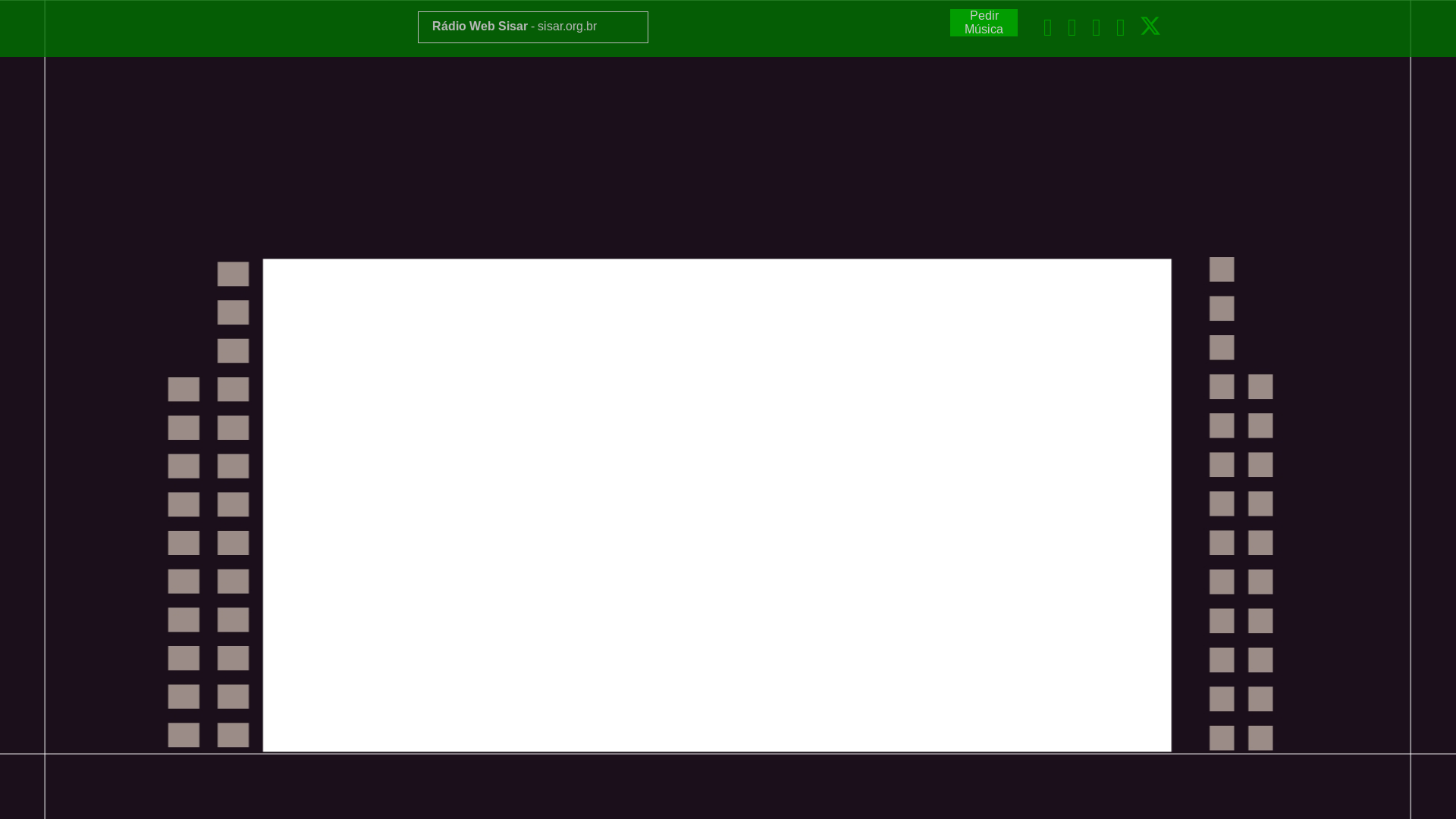 website screenshot of https://webradiosisar.com.br/
