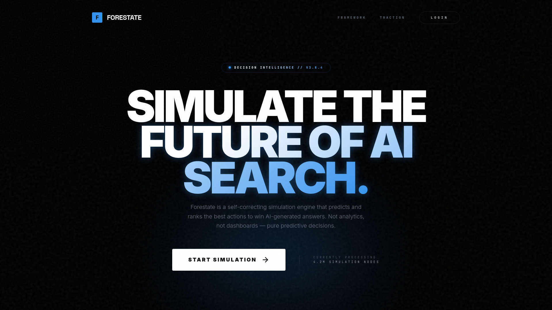 website screenshot of https://forestate.tech