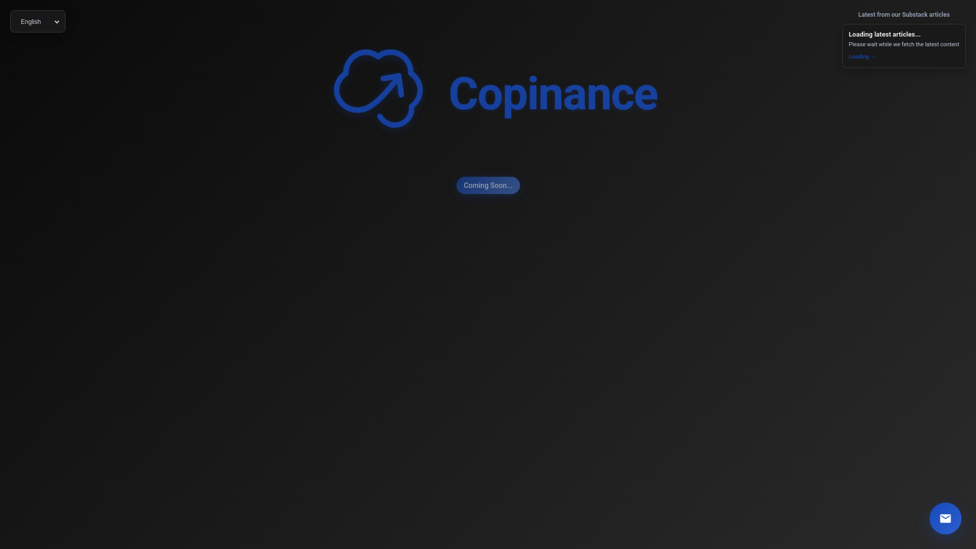 website screenshot of https://copinance.pages.dev/