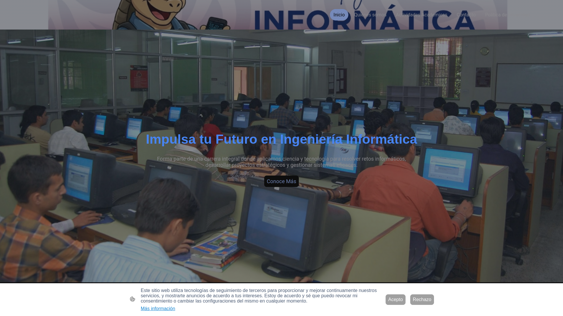 website screenshot of https://ingenieriainformaticaitsa.com/