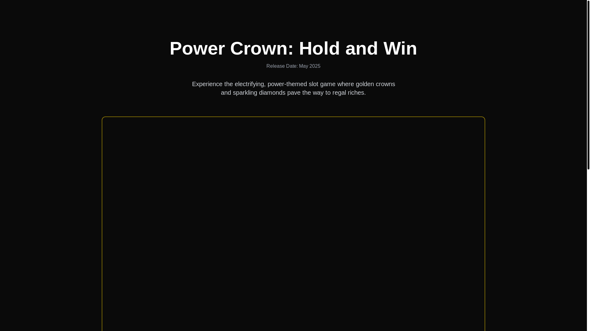website screenshot of https://powercrowngame.com/