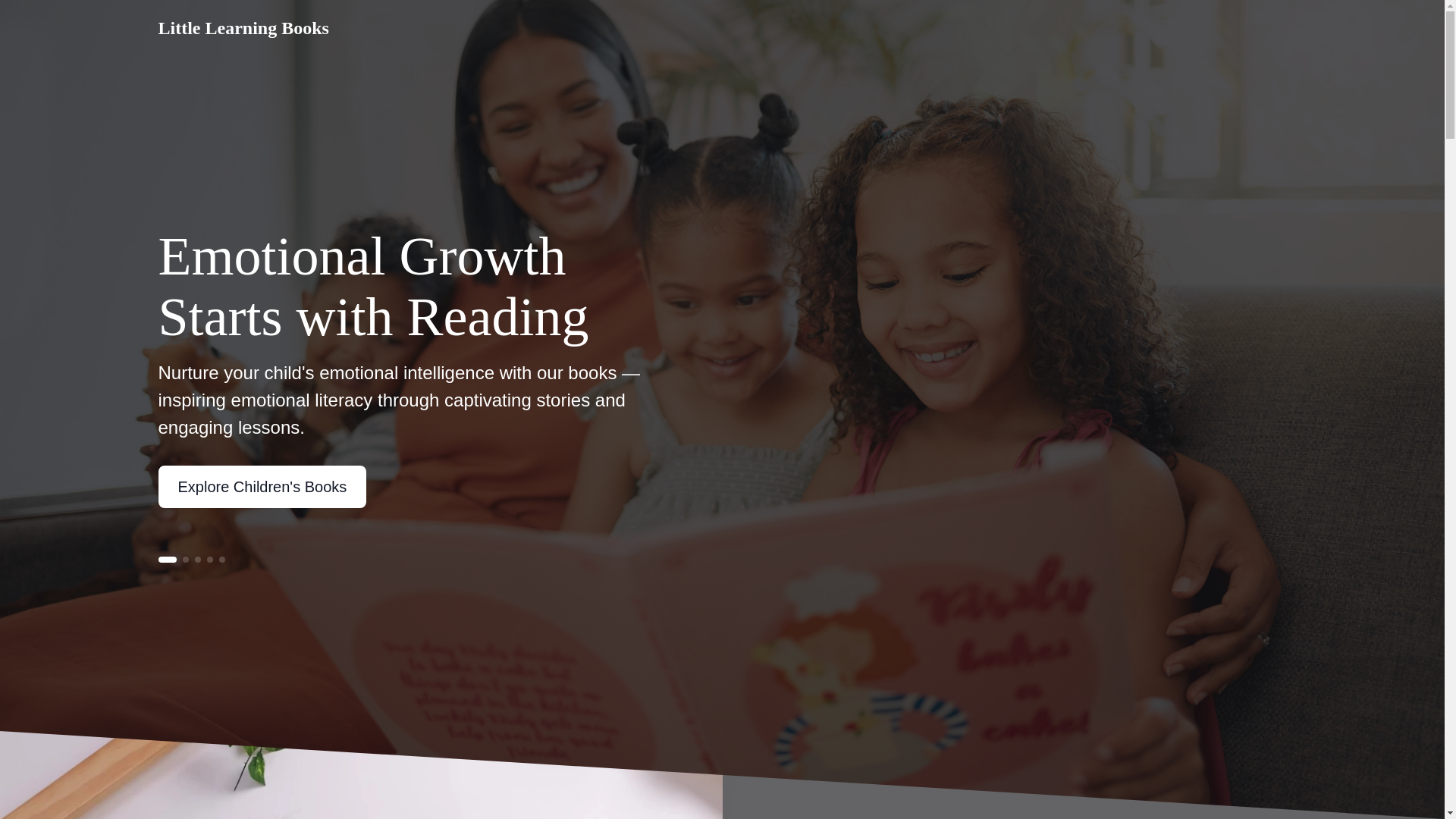 website screenshot of https://littlelearningchildrensbooks.com/