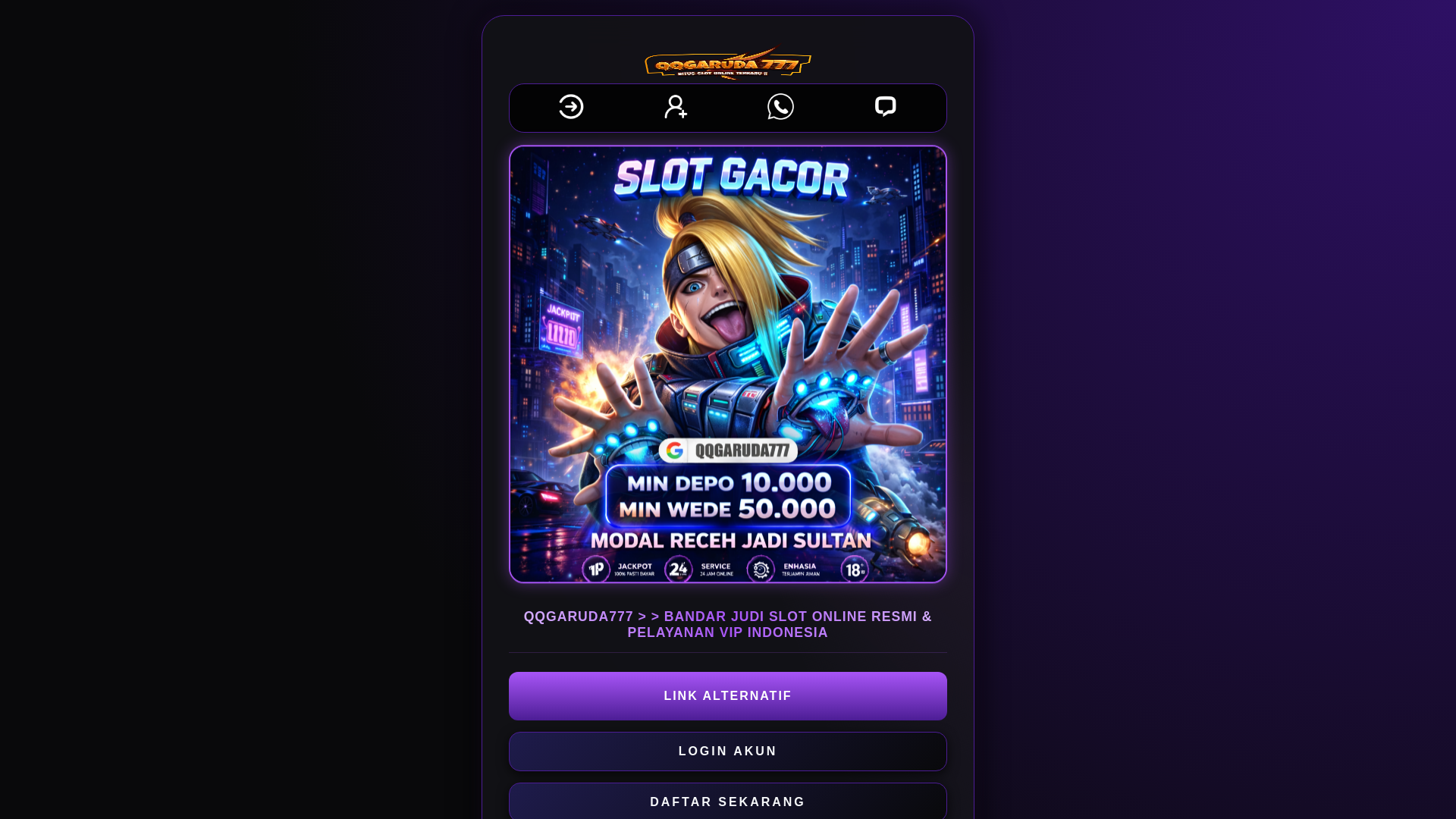 website screenshot of https://qqgarudablay43.pages.dev/