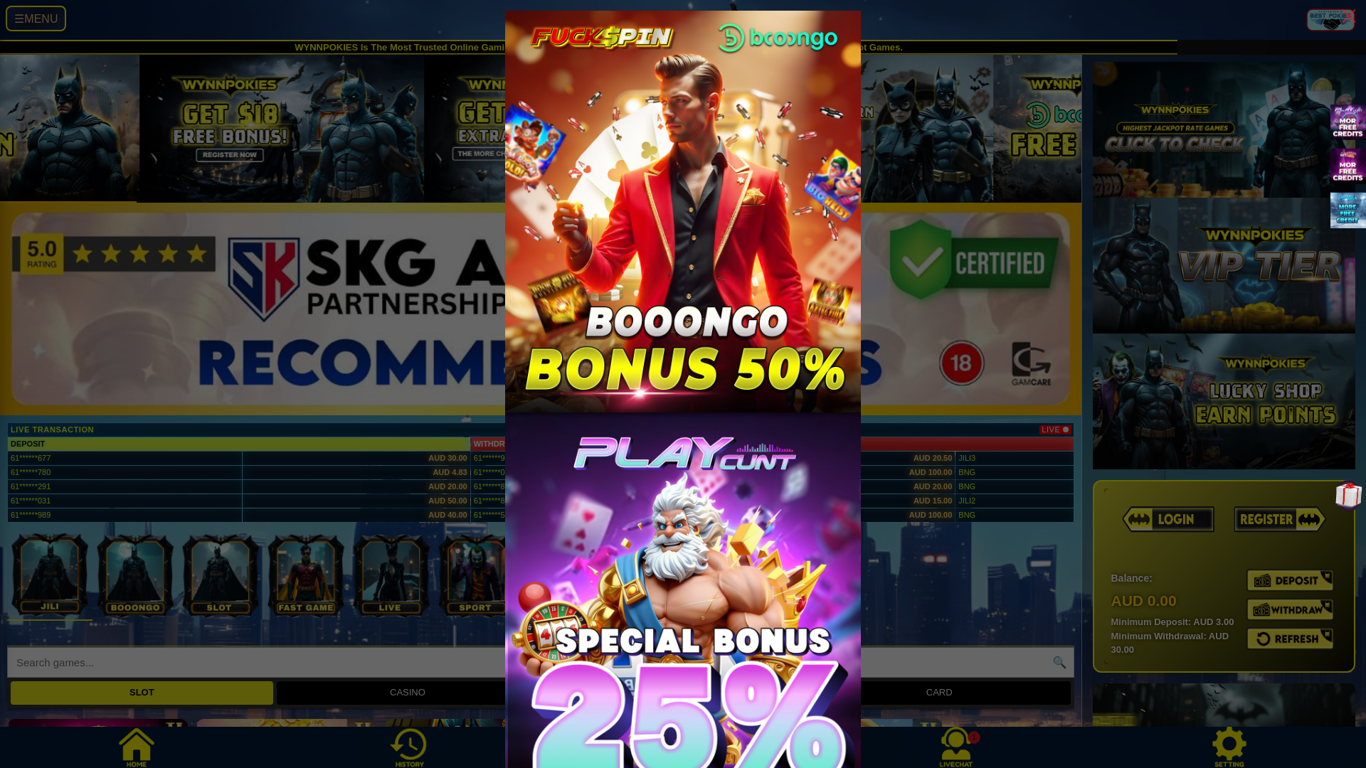 website screenshot of https://wynnpokies.top/