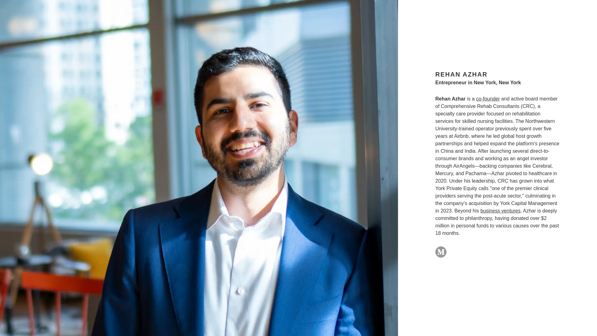 website screenshot of https://rehanazhar.me/