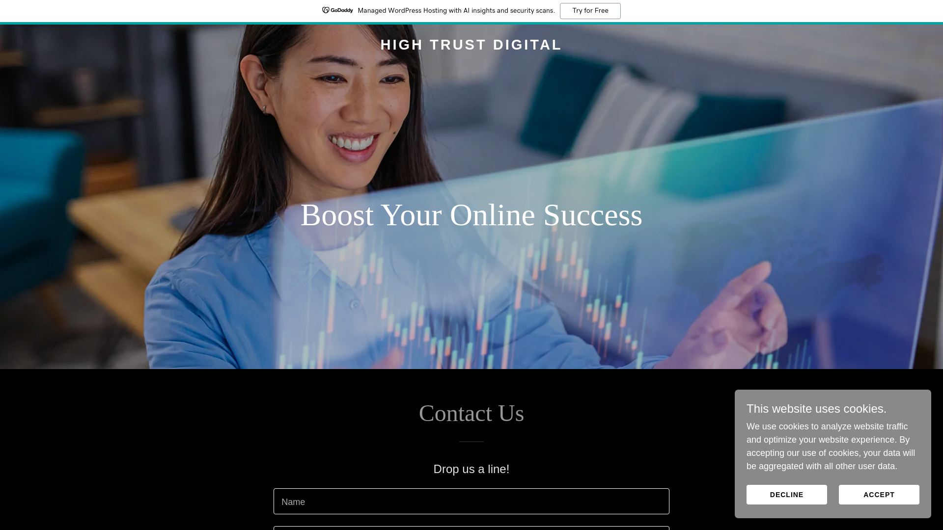 website screenshot of https://hightrustdigital.com/