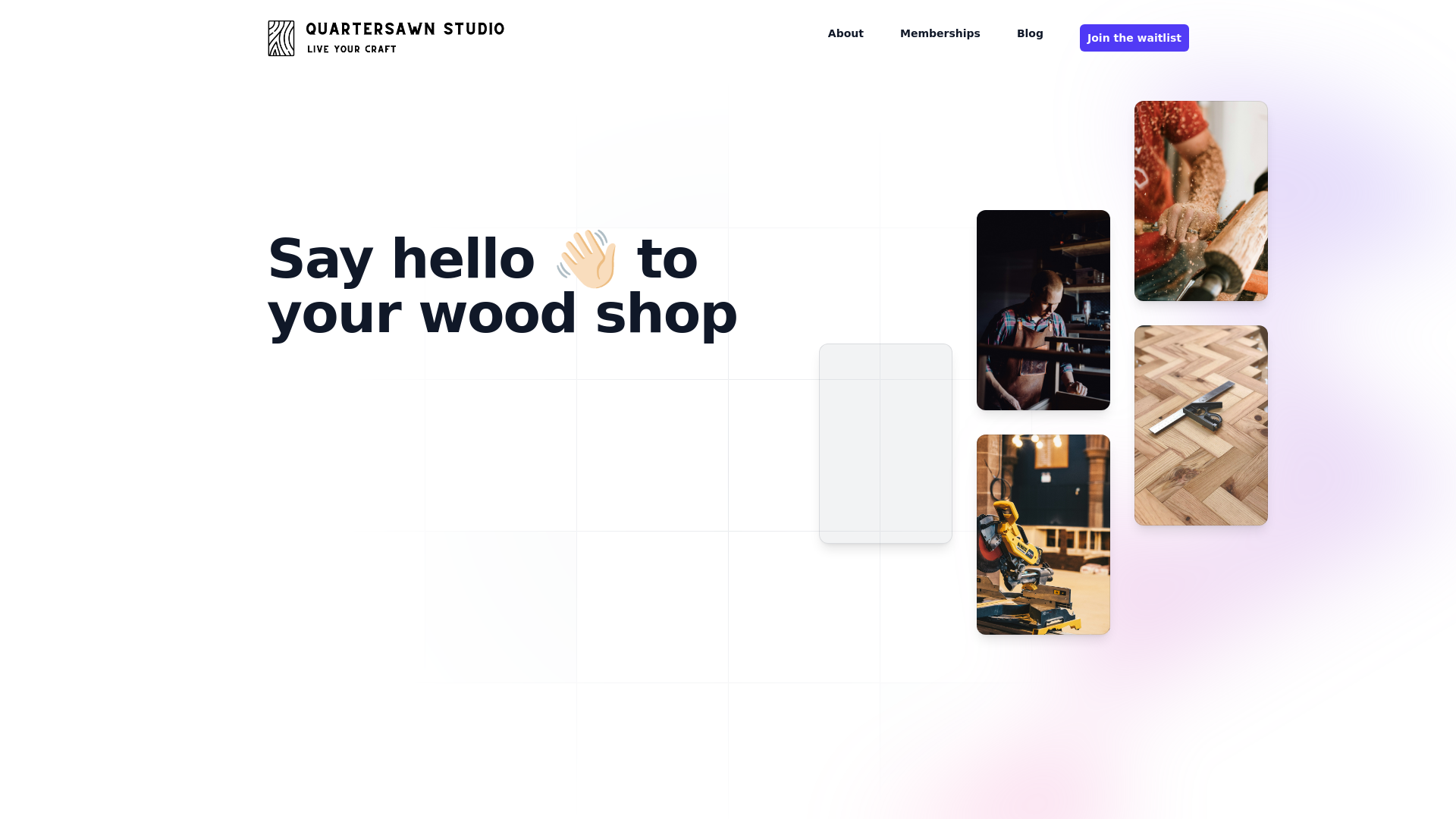 website screenshot of https://quartersawn-astro.pages.dev/