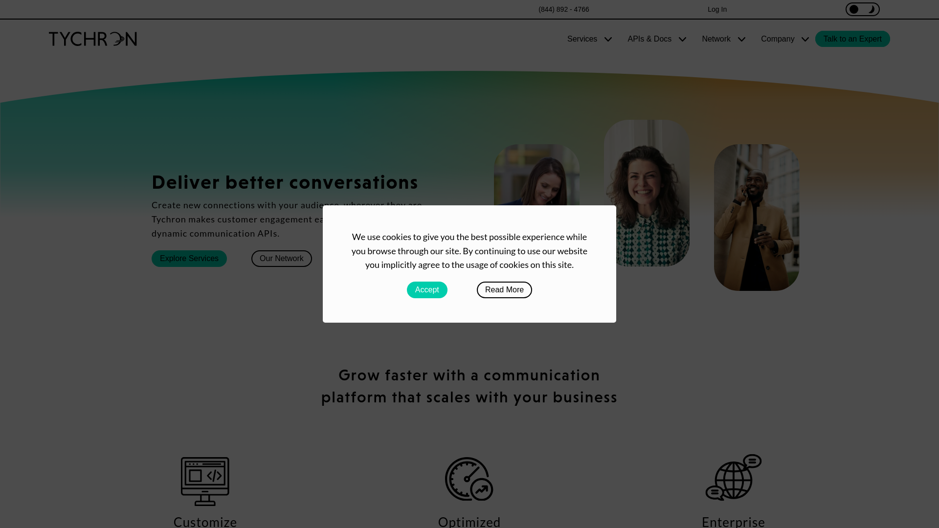 website screenshot of https://tychron-co.pages.dev/