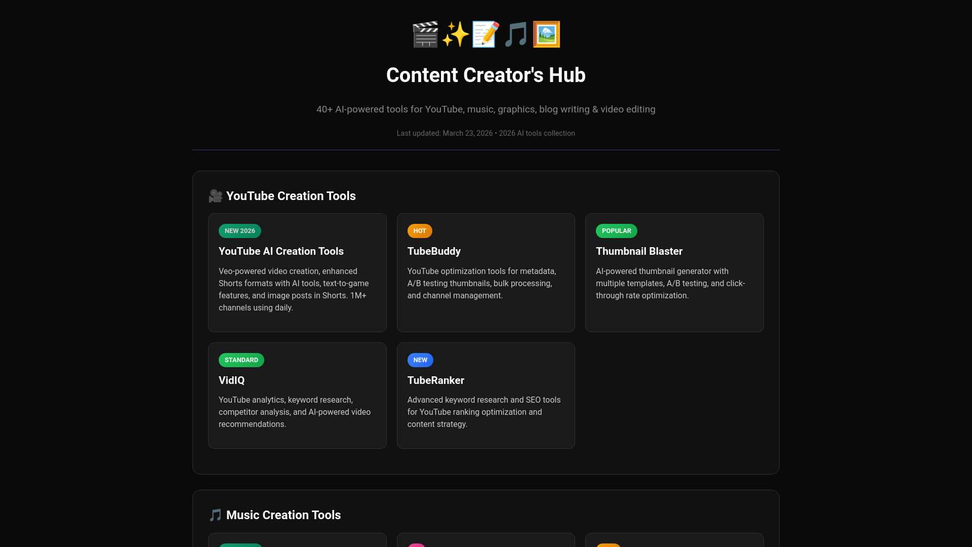 website screenshot of https://content-directory.pages.dev/