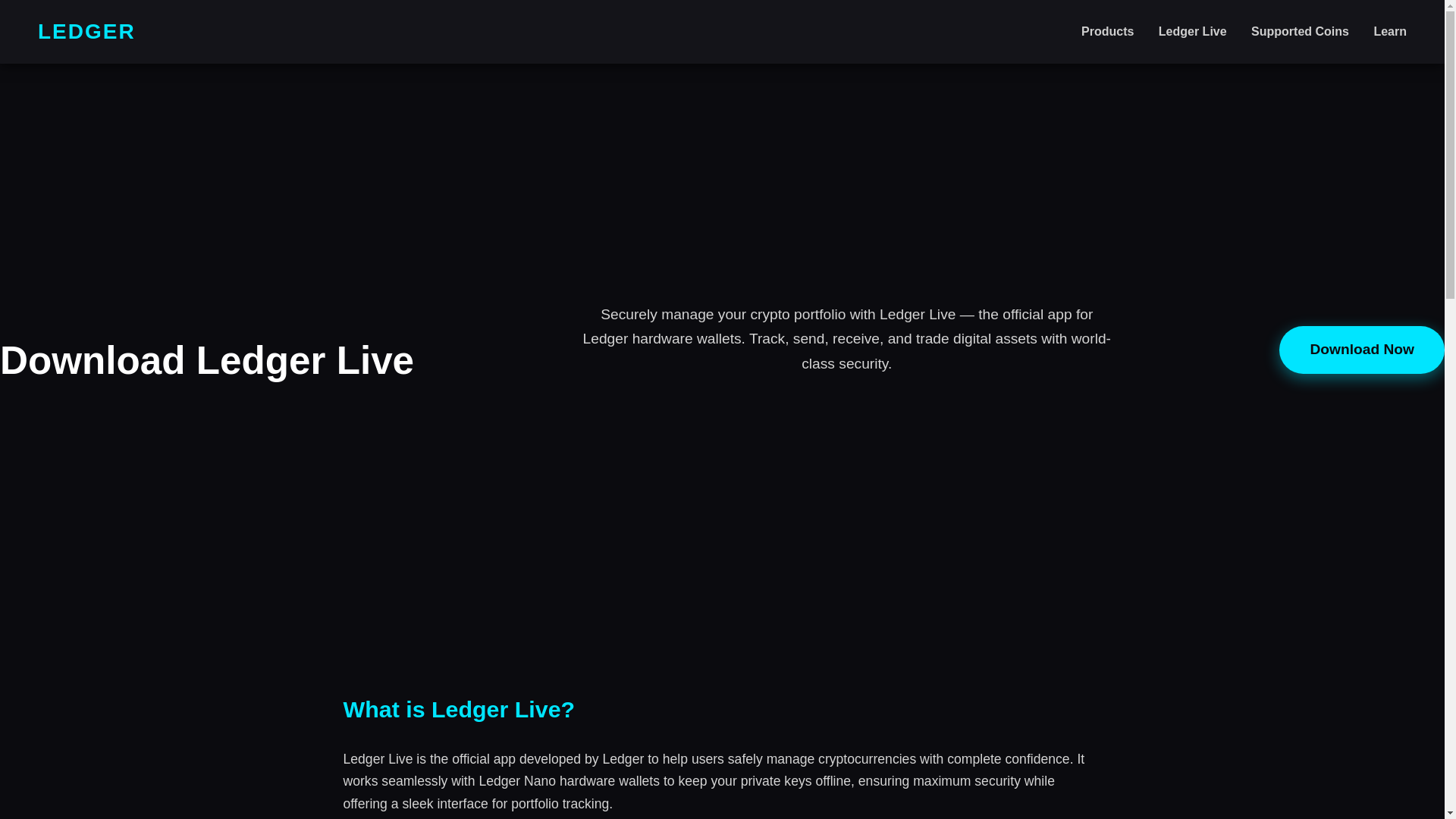 website screenshot of https://portal-ledger-live.pages.dev/