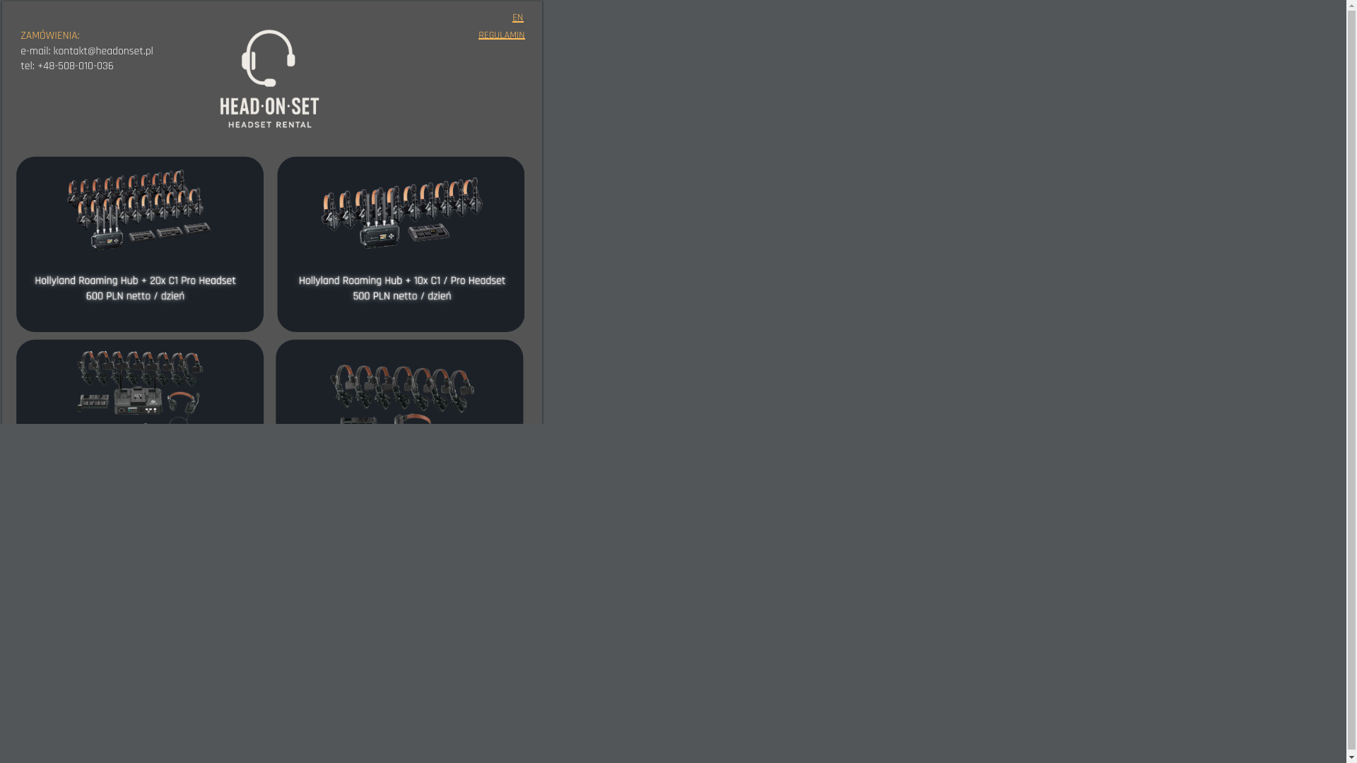 website screenshot of https://headonset.com.pl/