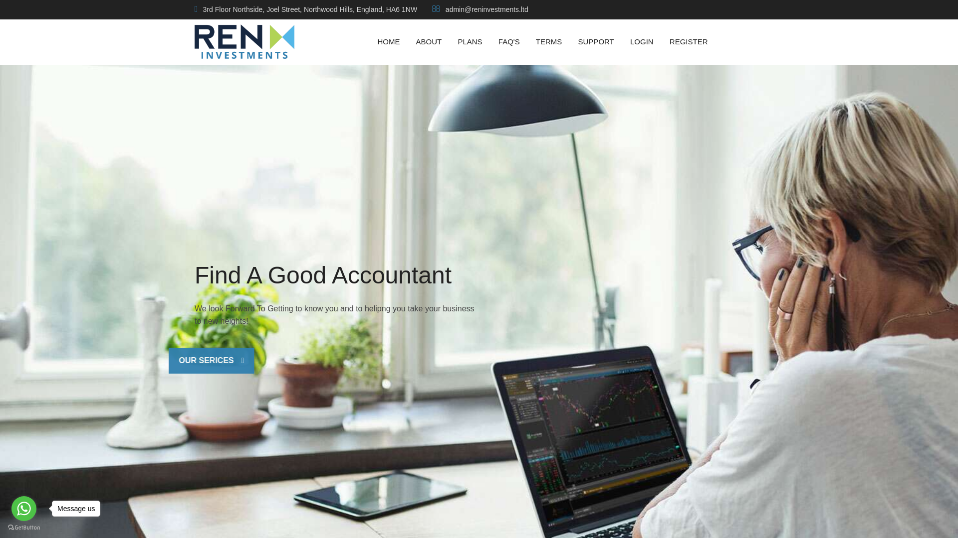 website screenshot of https://reninvestments.ltd