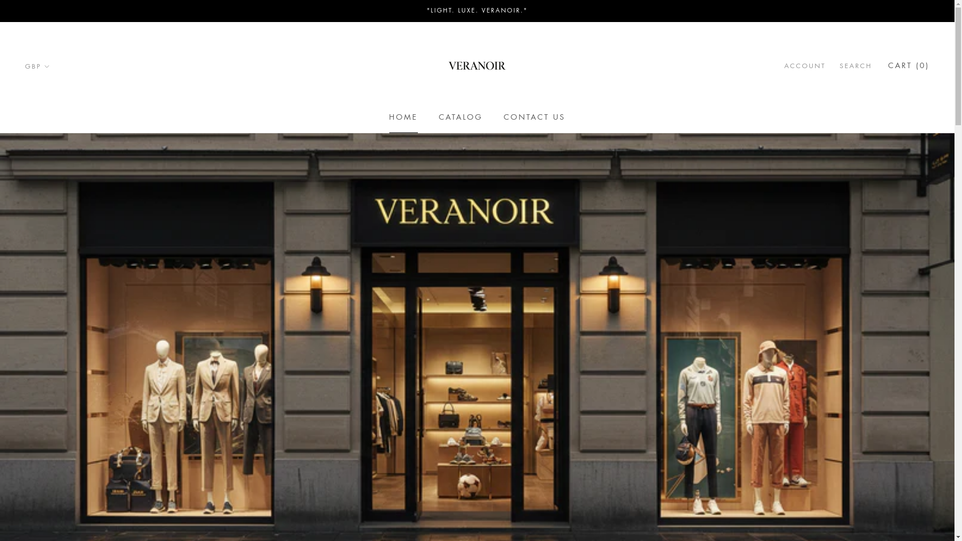 website screenshot of https://veranoirstore.com/