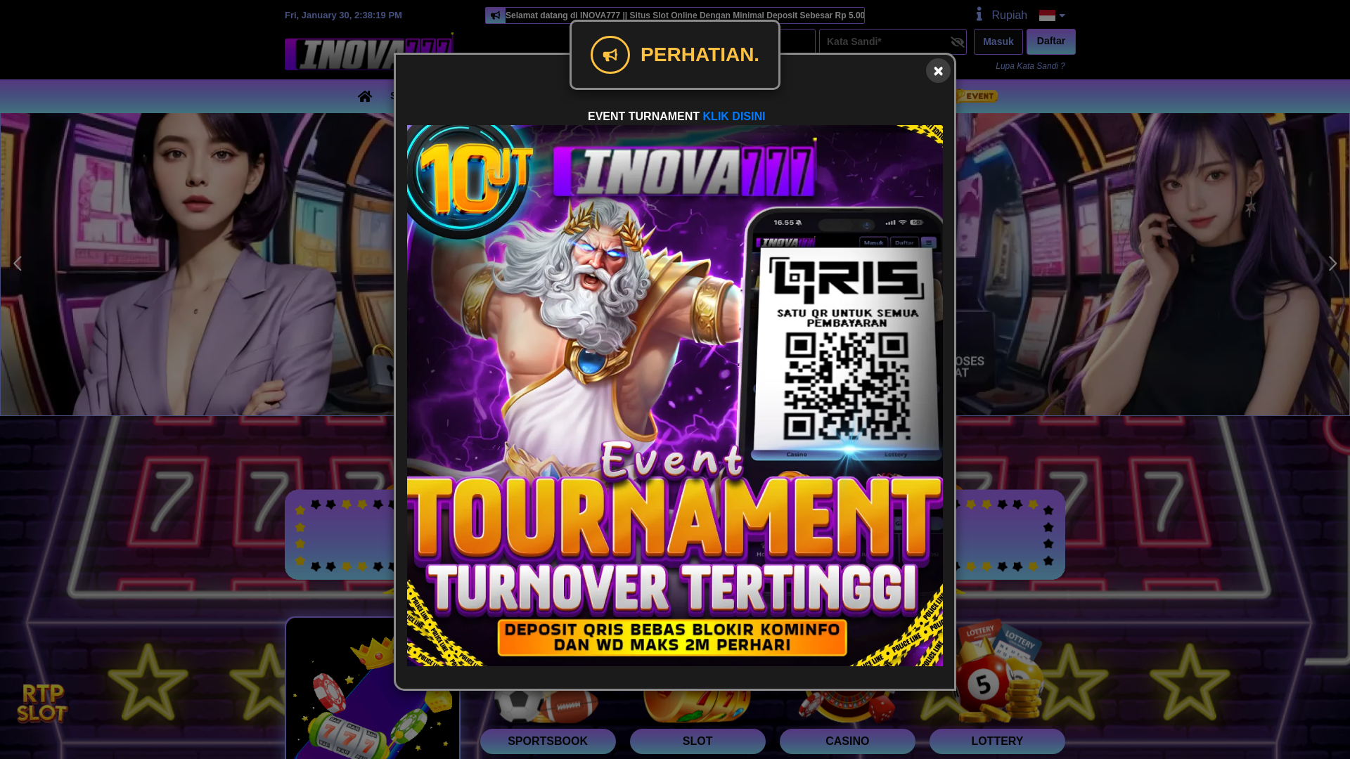 website screenshot of https://37inova777.com/