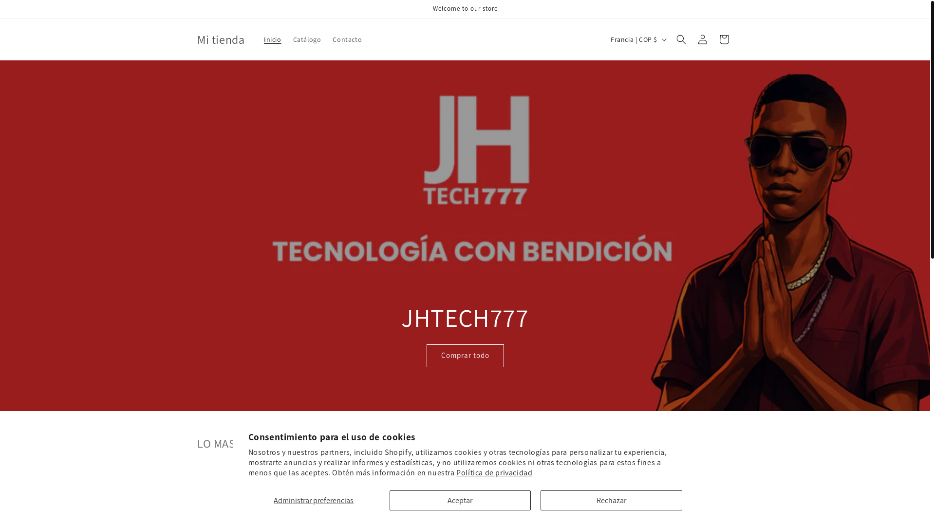 website screenshot of https://jhtech777.com/