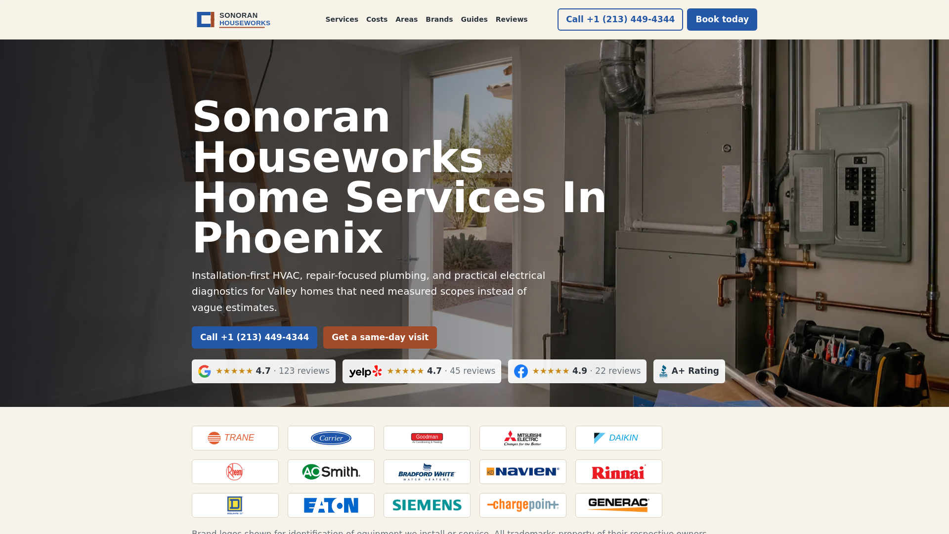 website screenshot of https://sonoranhouseworks.com/
