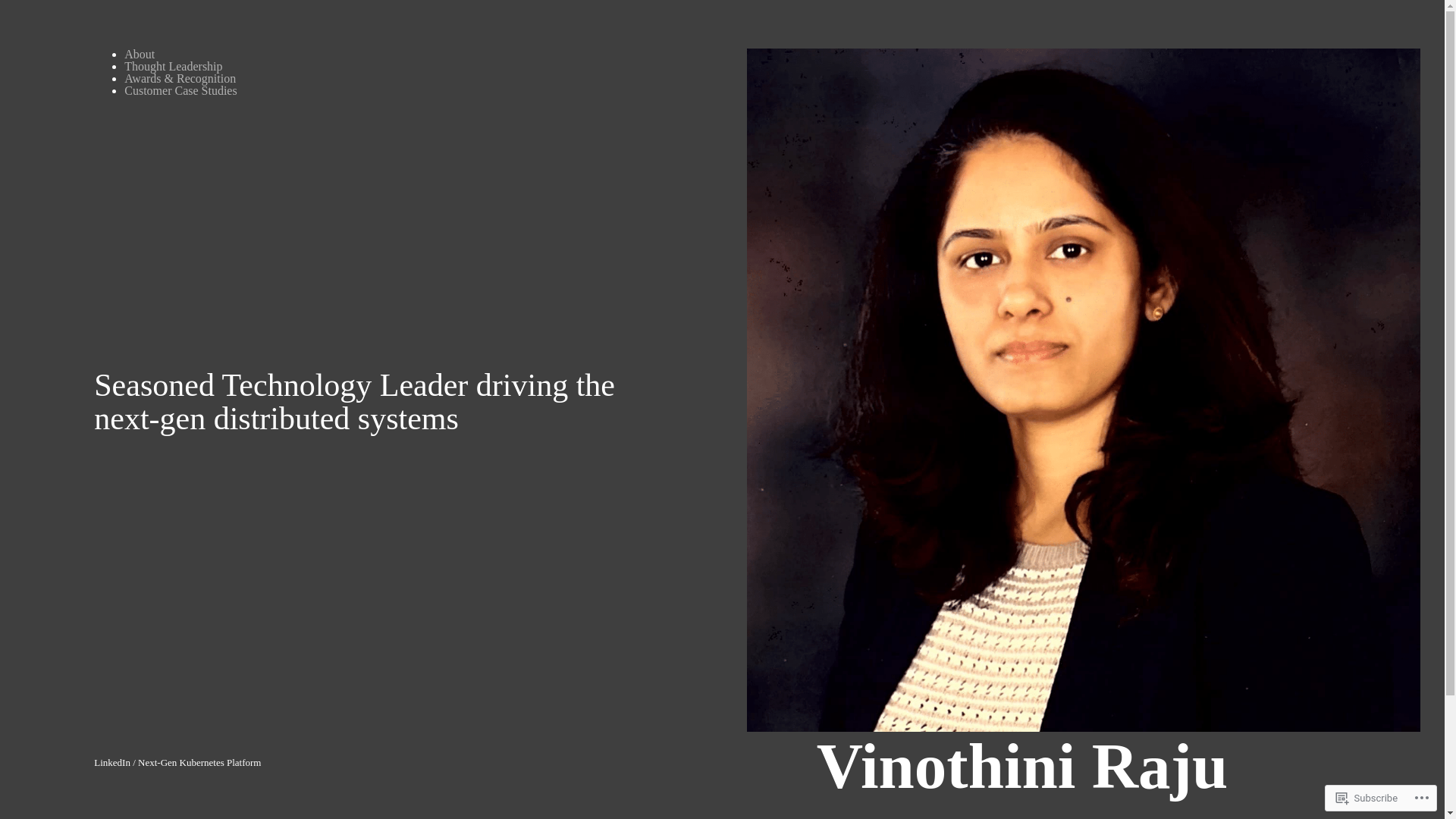 website screenshot of https://vinothiniraju.me/