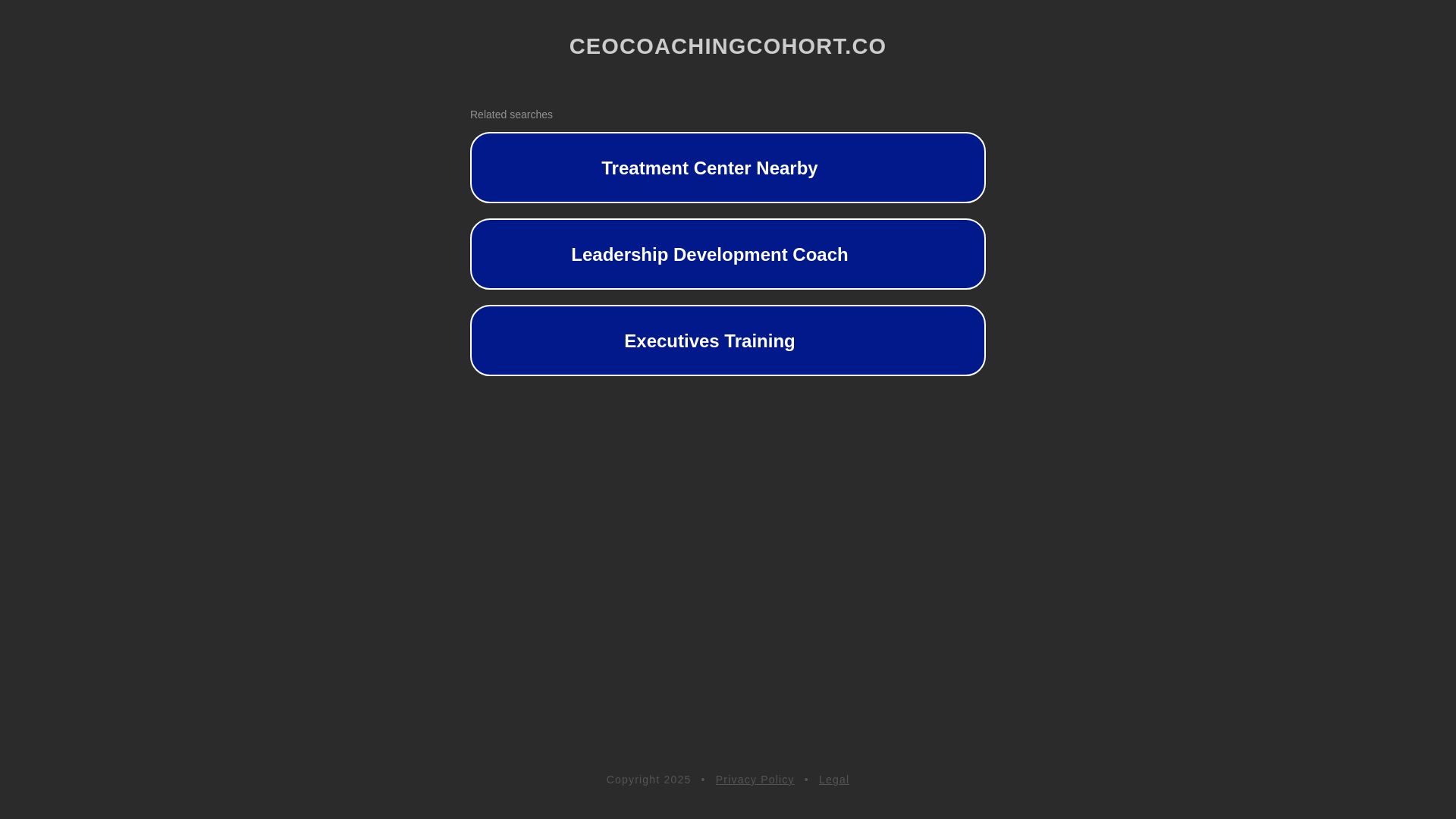 website screenshot of https://ceocoachingcohort.co/