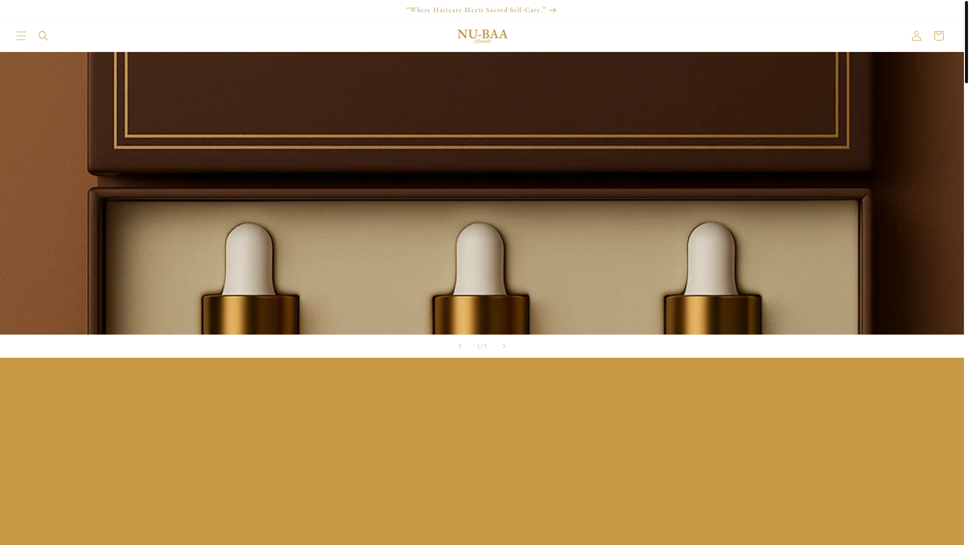 website screenshot of https://nubaarituals.com/