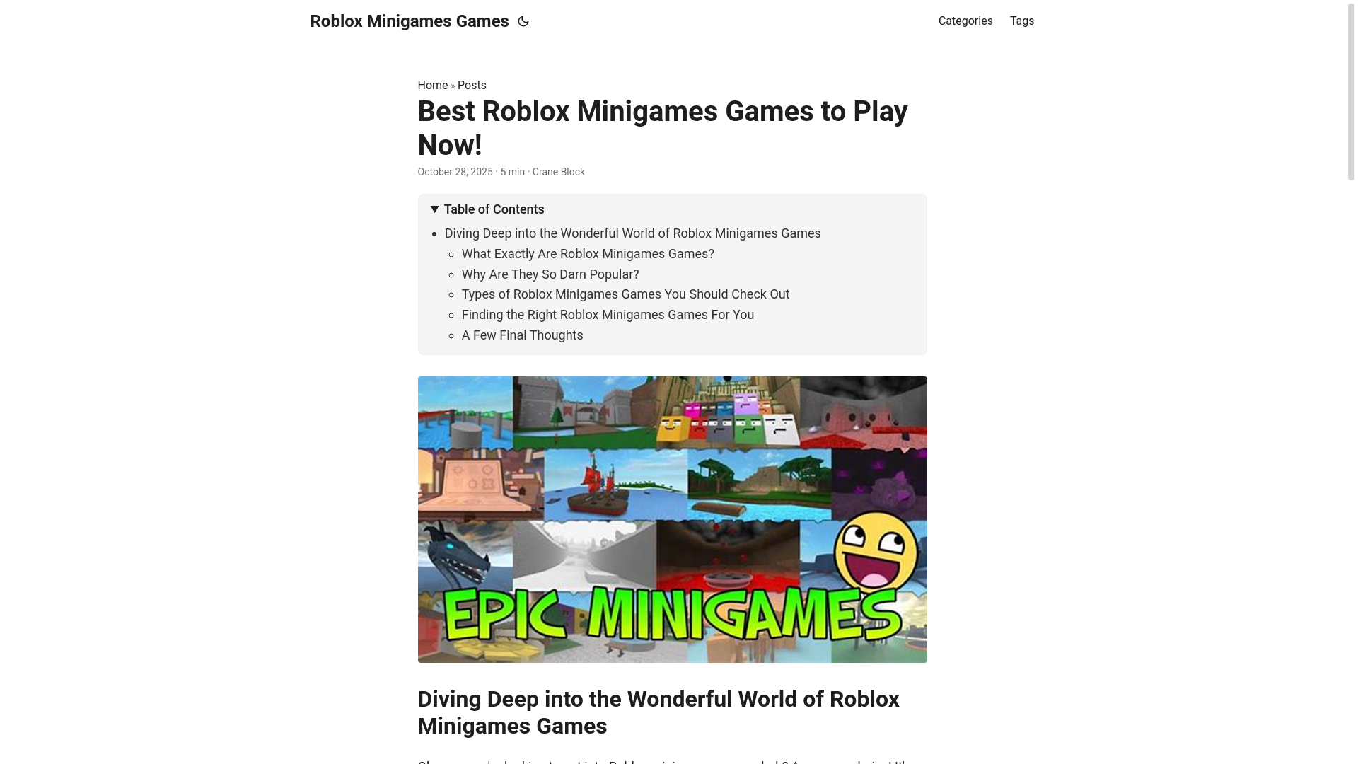 website screenshot of https://roblox-minigames-games.pages.dev/