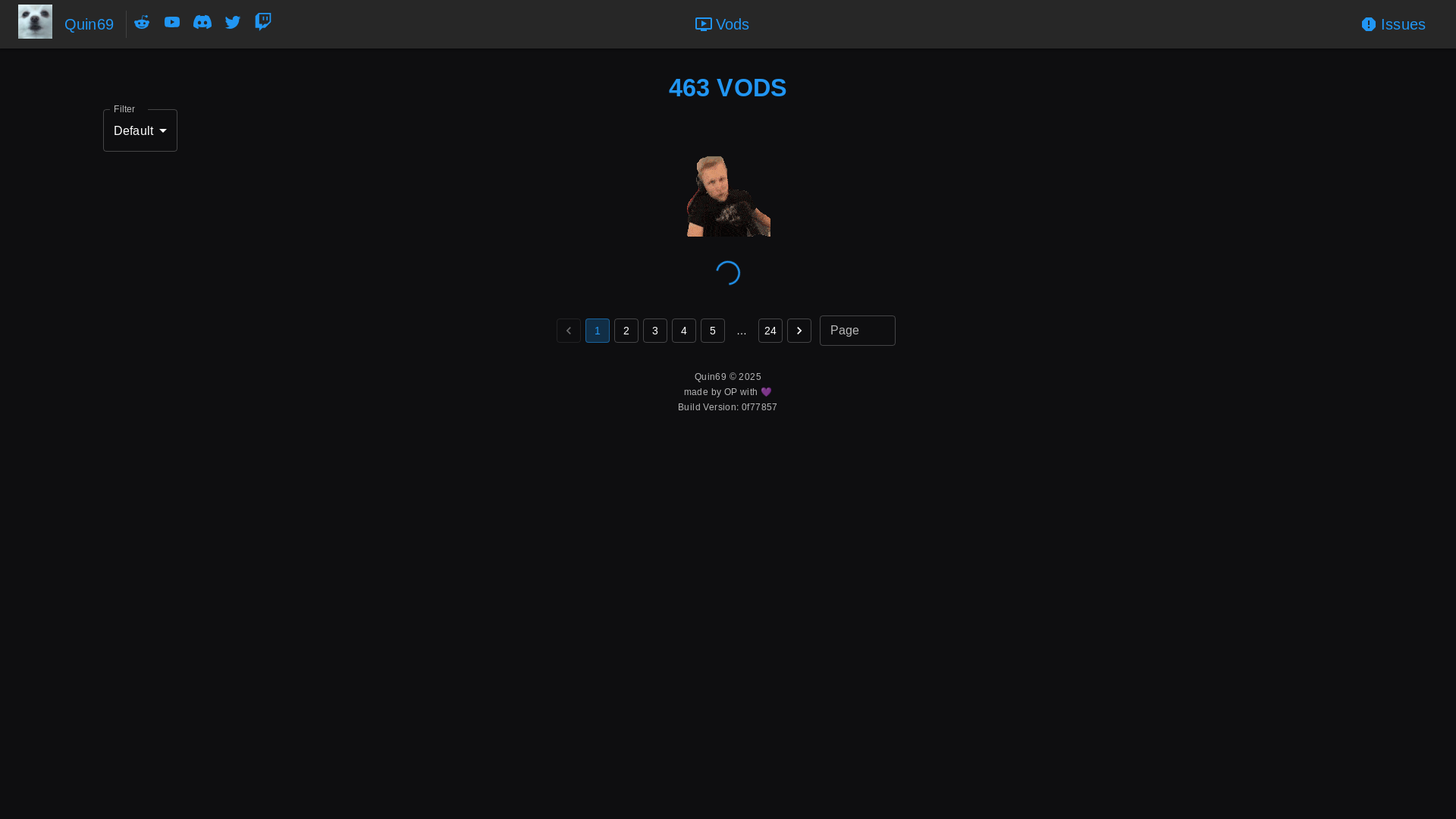 website screenshot of https://quin69-site.pages.dev/